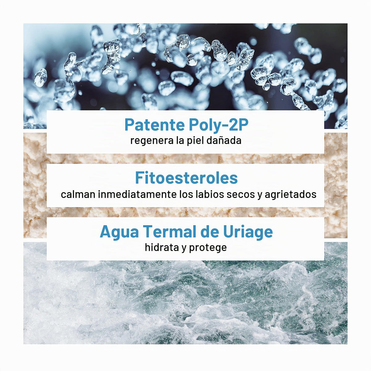 Uriage Bariéderm-Cica Labios Promo Pack x2 - Bálsamo Protector con Glicerina, repara, protege y calma instantáneamente los labios muy secos, agrietados y dañados. Bálsamo labial reparador extra rico para un confort duradero - Sin Perfume