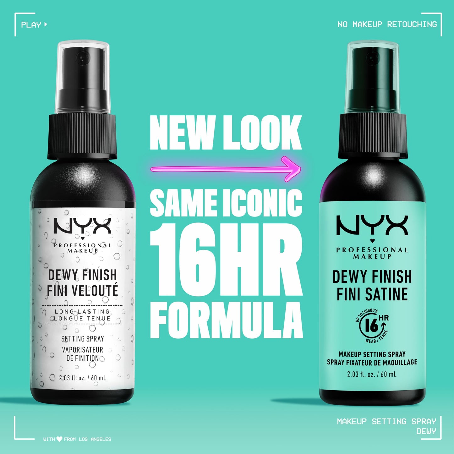 Fijador de Maquillaje NYX Professional Makeup Dewy Finish 60ml