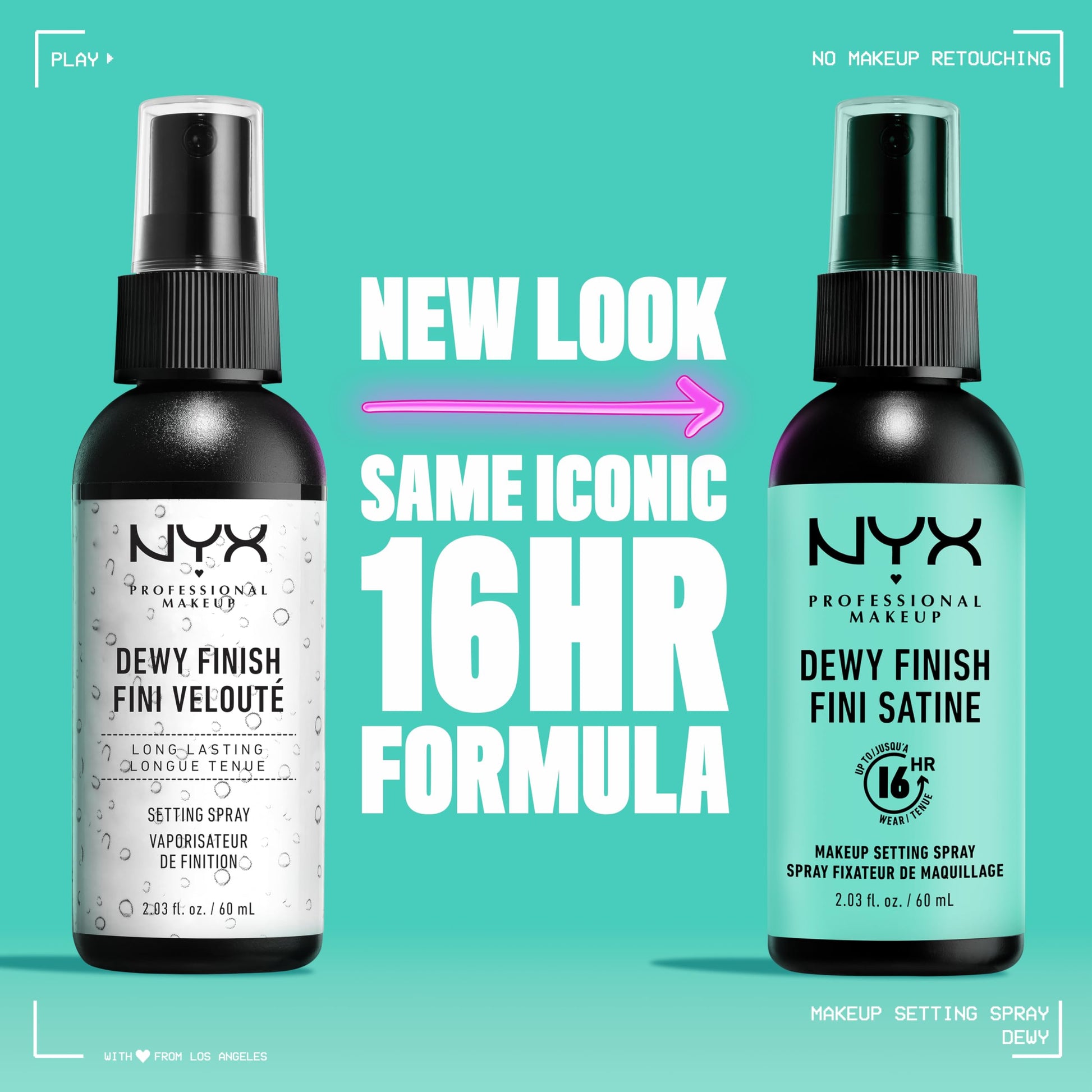 Fijador de Maquillaje NYX Professional Makeup Dewy Finish 60ml