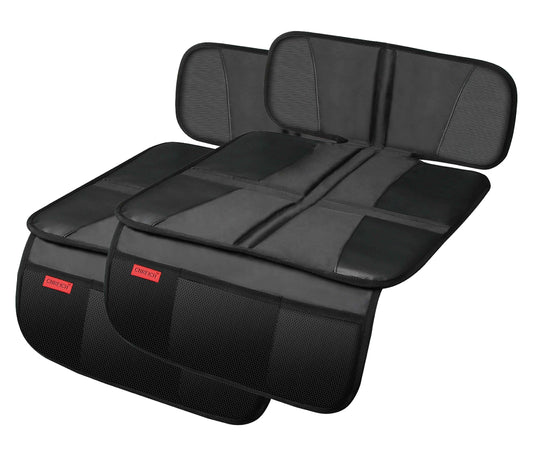 Protector de Asiento de Coche Acolchado Grueso Tela Duradera Impermeable con Esquinas Reforzadas y Bolsillos