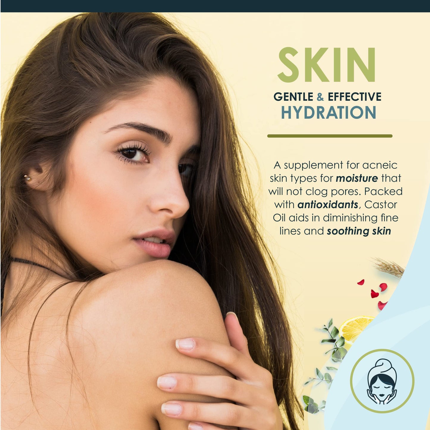 Aceite de Ricino Orgánico Naked Pure 100% 32 Ounce