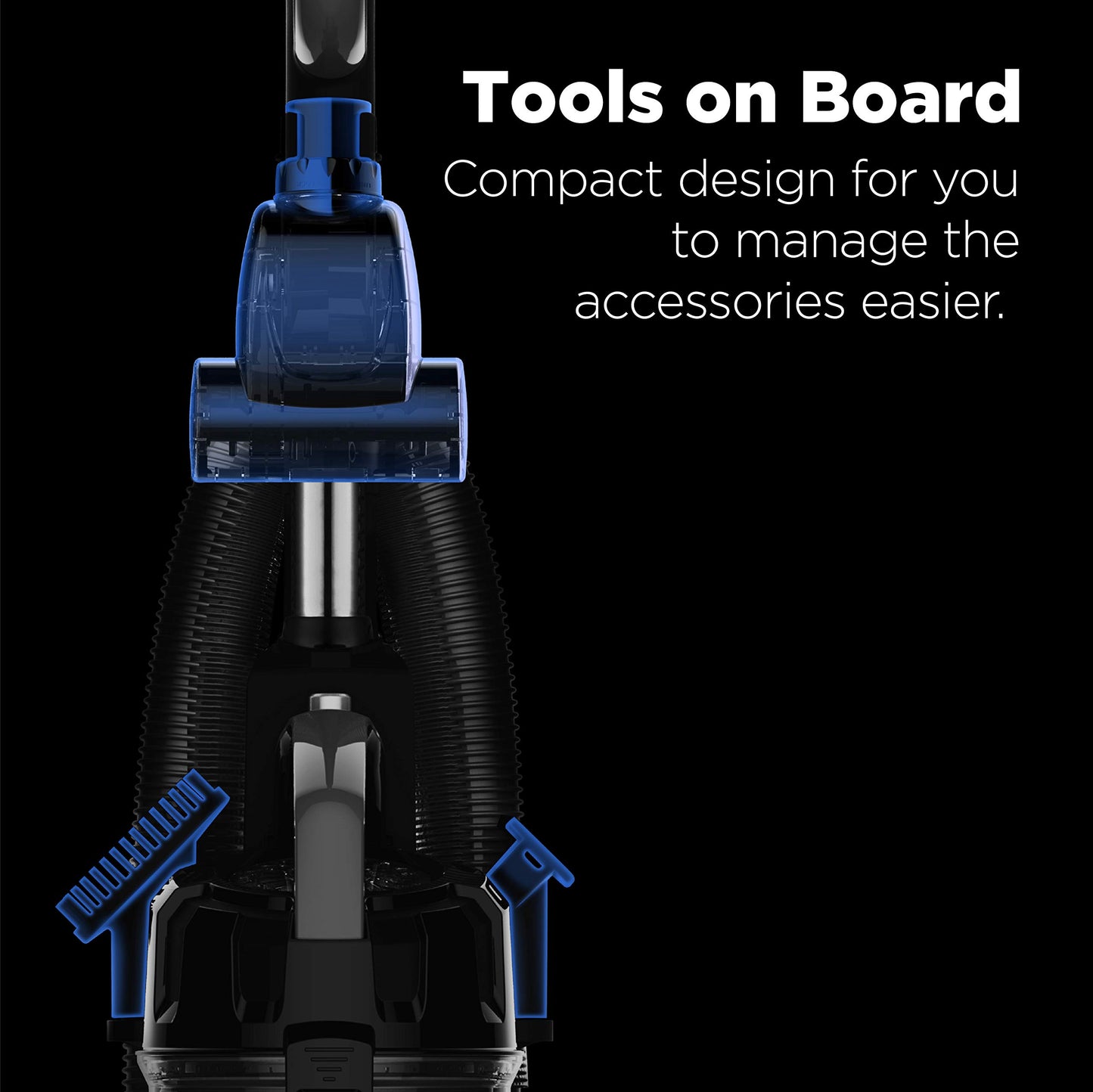 Aspiradora Vertical Eureka Pet Turbo Negra PowerSpeed