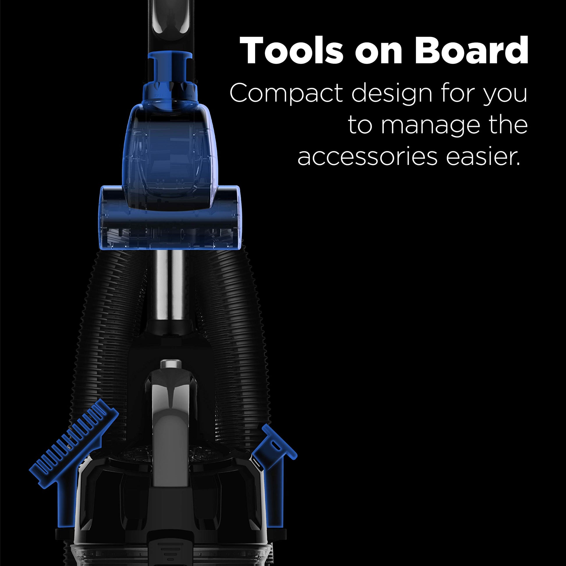 Aspiradora Vertical Eureka Pet Turbo Negra PowerSpeed