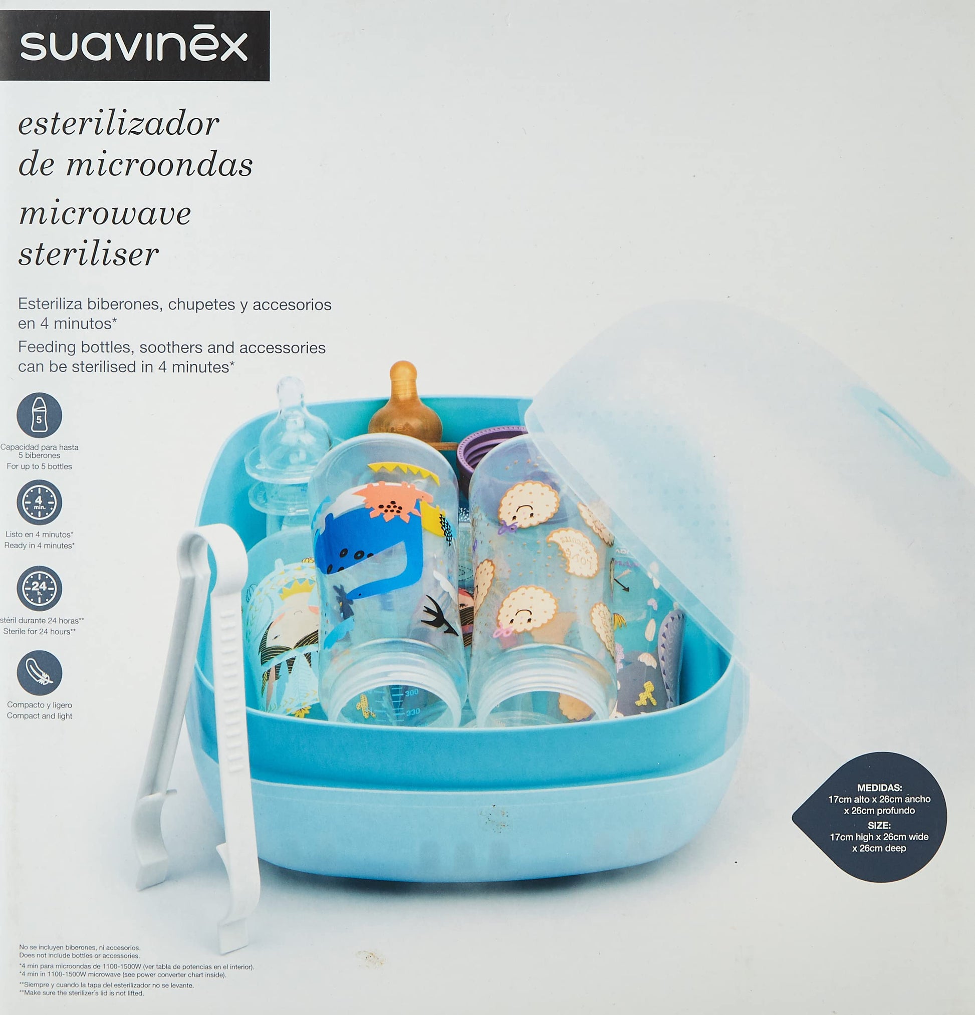 Esterilizador De Microondas Suavinex Blanco Paquete de 1 Unidad