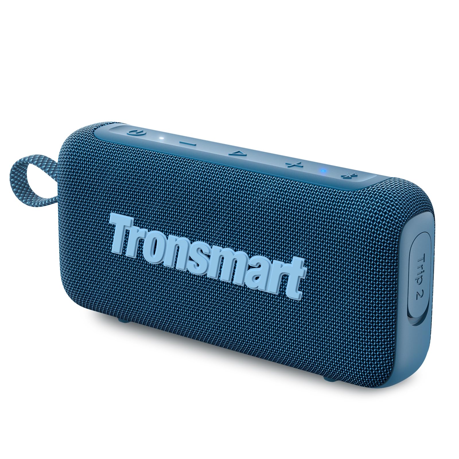Tronsmart Trip 2 Bocina Bluetooth portátil para Exteriores, Llamadas Manos Libres a través del micrófono Integrado, Resistente al Agua IPX7, Ecualizador Personalizable (Azul)