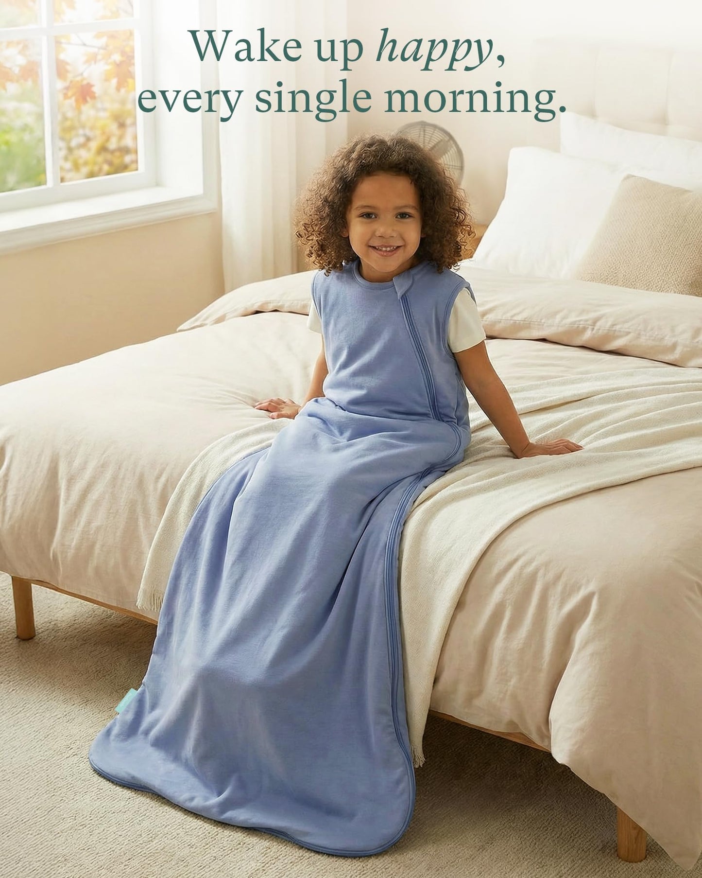 PurComfy Saco de Dormir Supersuave 1.0 TOG, Saco de Dormir Premium de Bambú y Viscosa para Bebé, Saco de Dormir con Cremallera Segura de 2 Vías 15-24 Meses (Arándano)