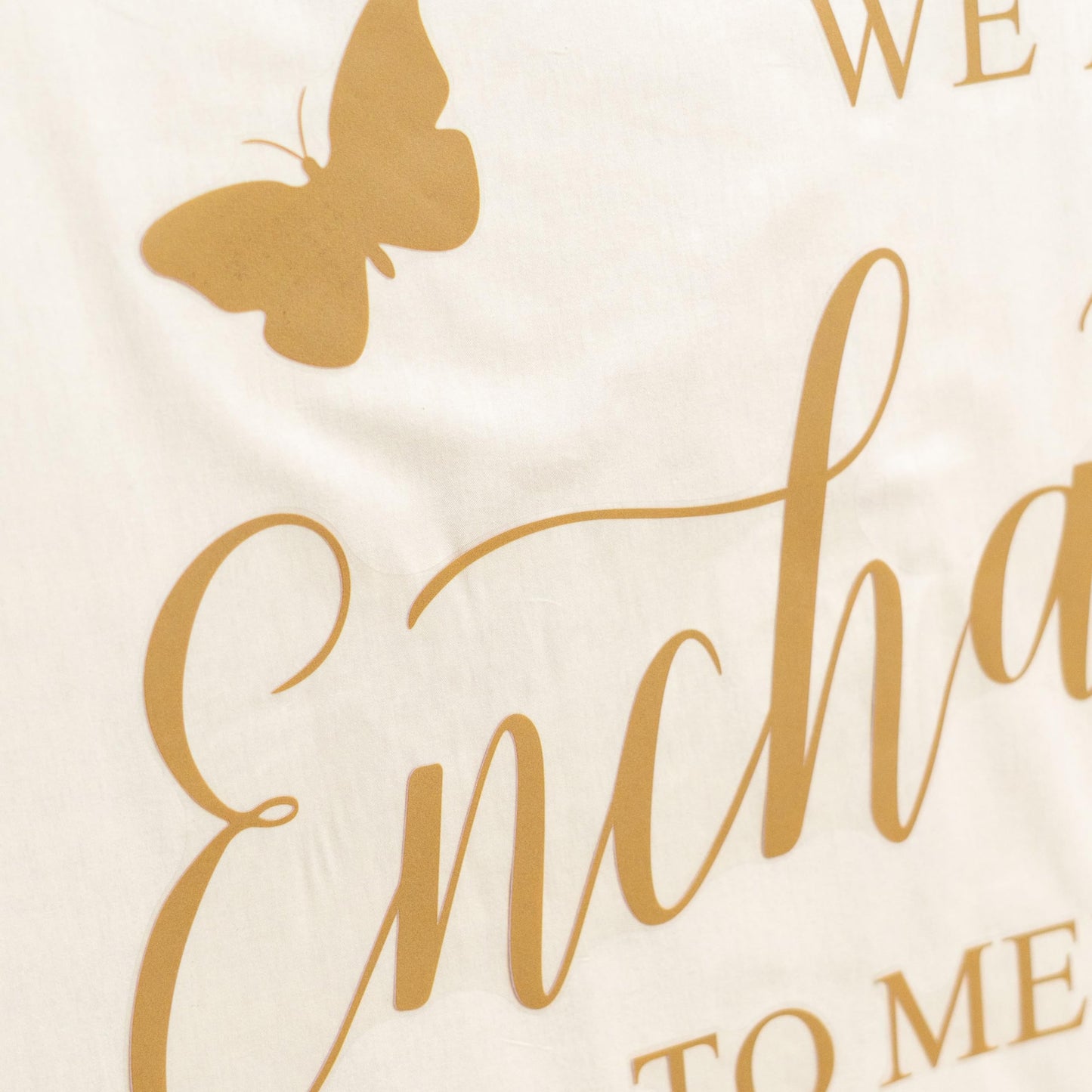Capiont We are Enchanted to Meet You - Calcomanía de pared con mariposas para baby shower, diseño de texto en inglés "Enchanted to Meet You", decoración de fiesta de género, arco de globo (mariposa