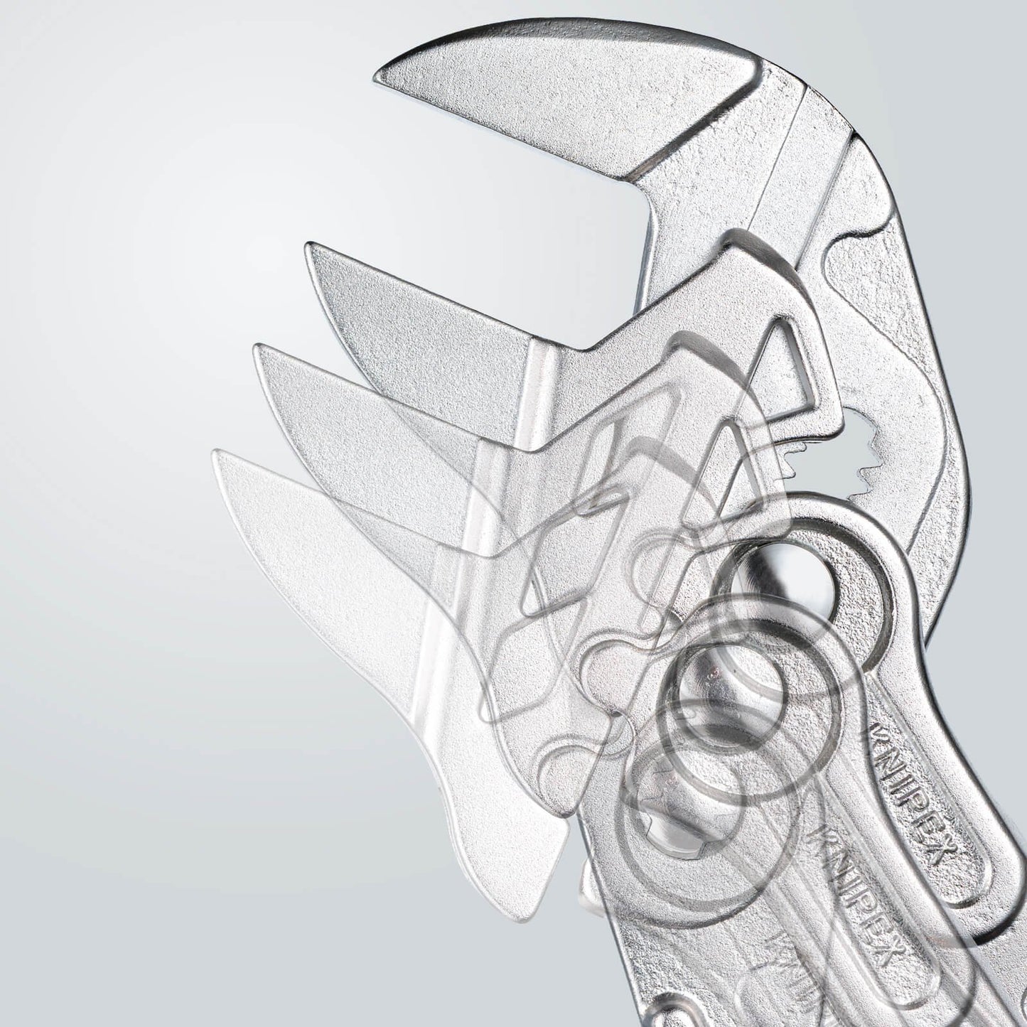Knipex 86 05 150 SB Mini-Tenaza y Llave para Tuercas en Una Sola Herramienta Cromado con Fundas en Dos Componentes, 150 mm