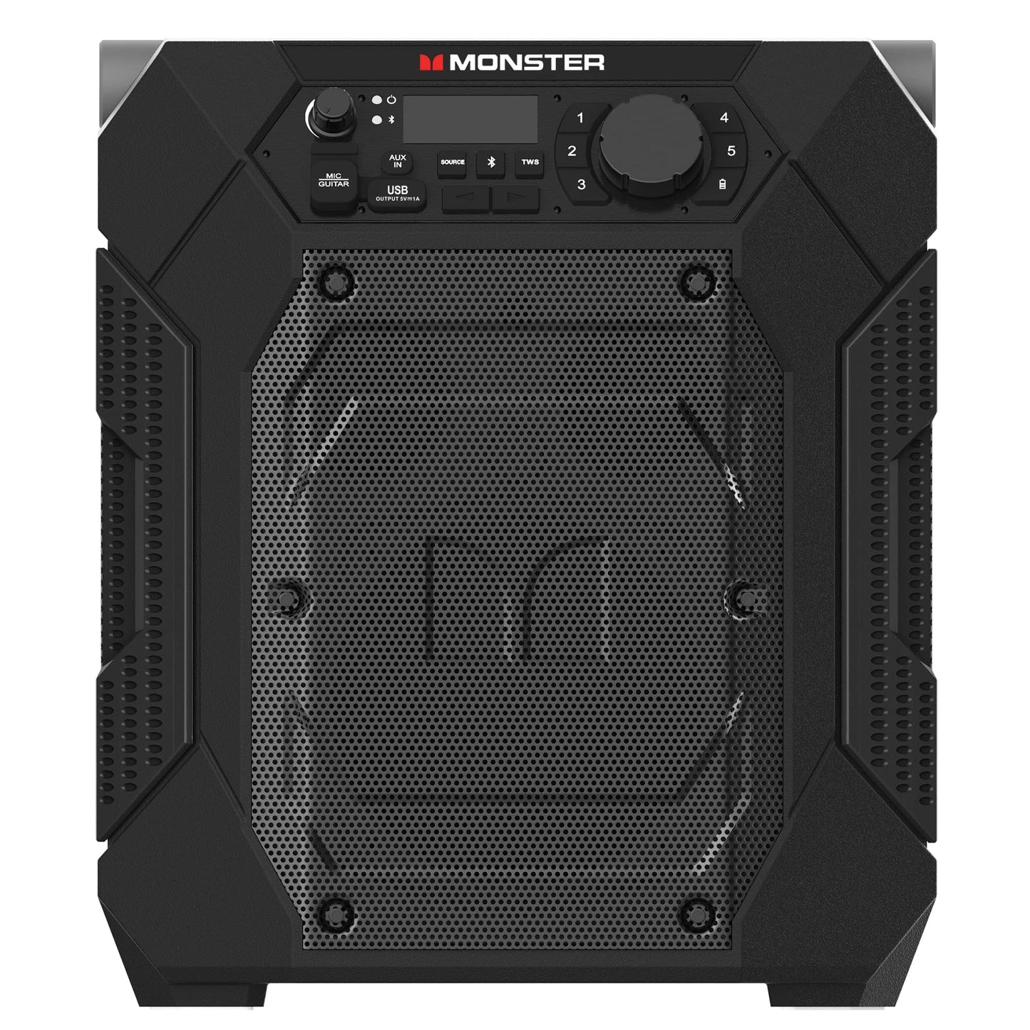 Monster Rocker 270 Sport | Altavoz inalámbrico portátil para interiores y exteriores, 60 vatios, hasta 24 horas de tiempo de reproducción, IPX4 resistente al agua, se conecta a otro altavoz TWS