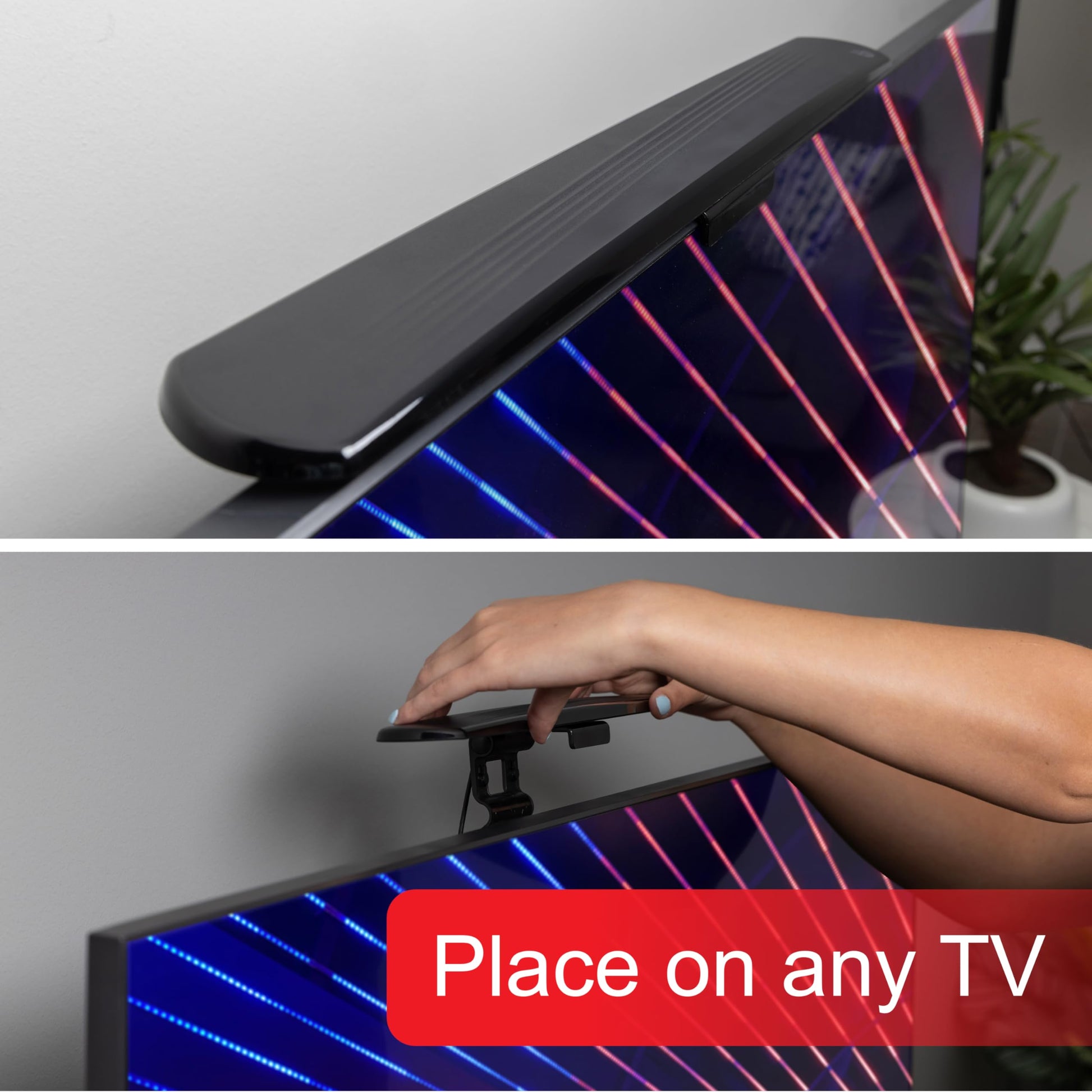 UltraPro - Antena de TV Digital para Interior para Smart TV, Canales Locales HD de Largo Alcance, fácil Montaje en el diseño Superior, soporta 4K 1080P HDTV VHF UHF, recepción de 360°, 83713