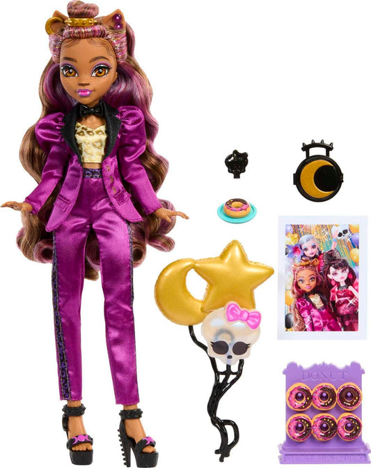 Muñeca Monster High Clawdeen Baile Monstruoso con Accesorios temáticos para niñas