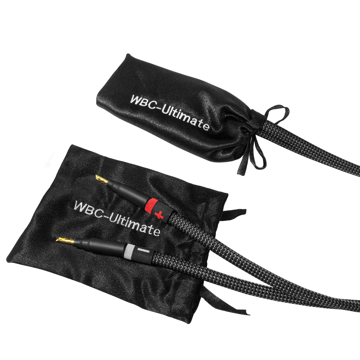 Cable de Altavoz WORLDS BEST CABLES Negro OFC para Alta Fidelidad con Enchufes Eminence Gold Plátano