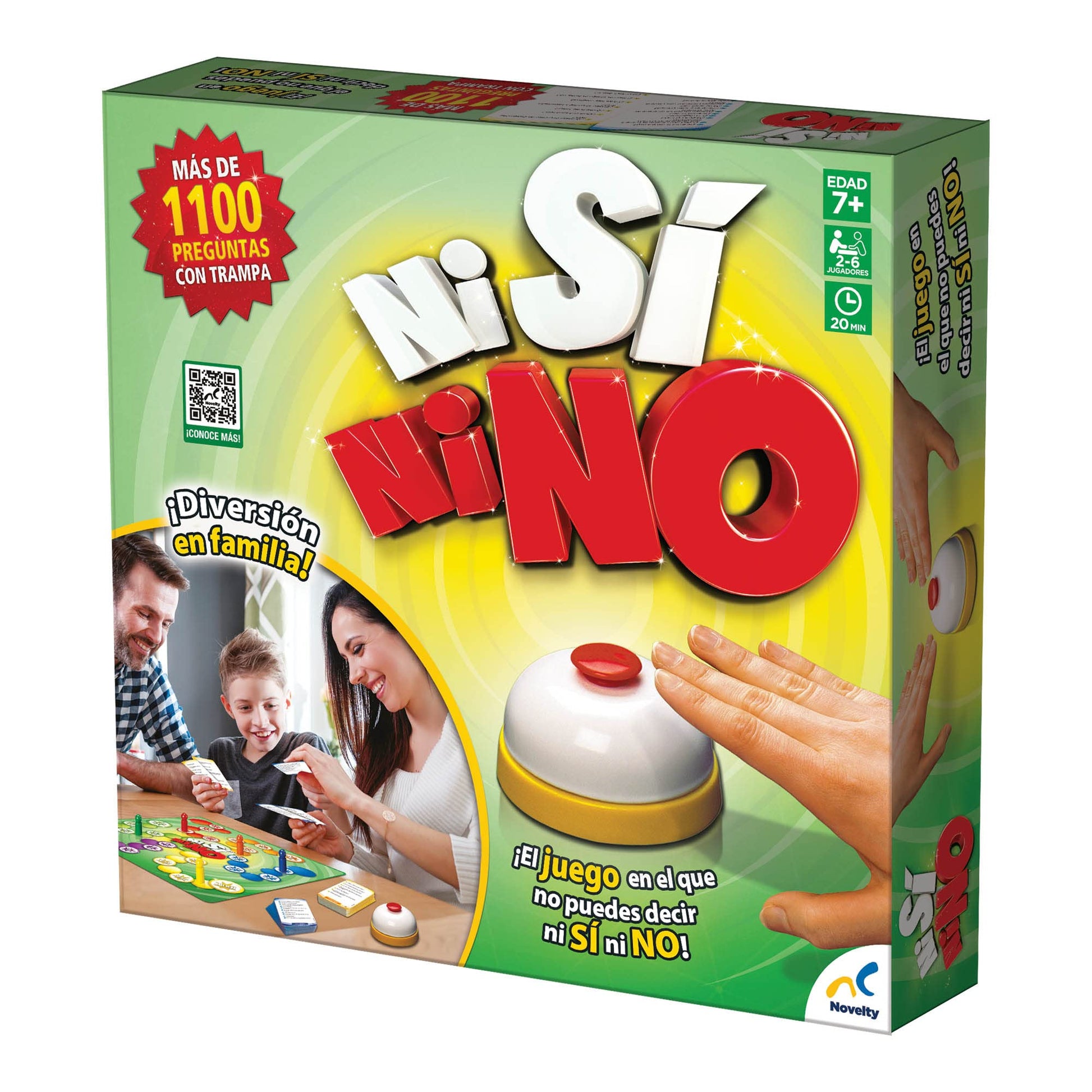 Juego de Mesa Novelty Corp Ni Si Ni No 2-4 Jugadores Tradicionales 8+ Años