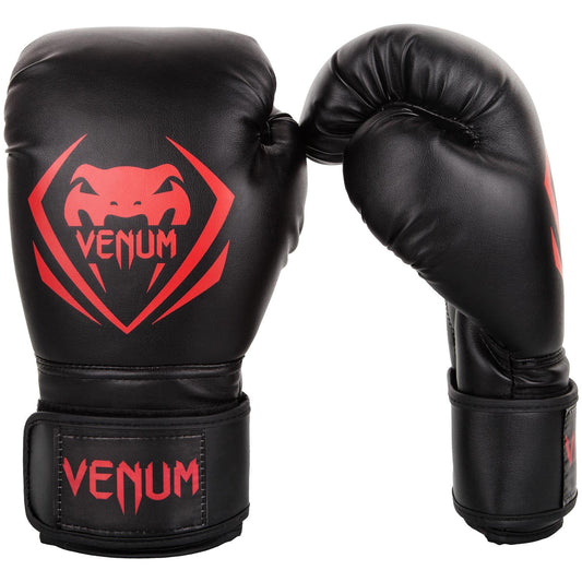 Guantes de Boxeo Venum Negro Rojo 10 oz