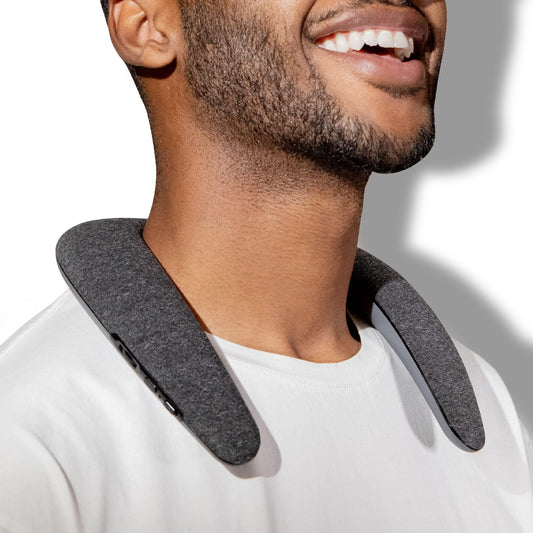 Altavoz Inalámbrico Bluetooth KOVE Konvex, Negro, Sonido Envolvente 360 Grados, Diseño Ergonómico Ultra Cómodo para el Hogar