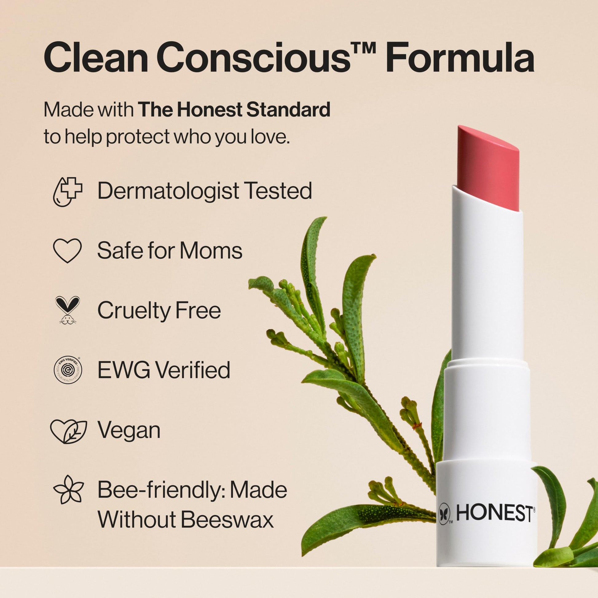 Honest Tinted Lip Balm - Dragon Fruit Women Lip Balm 0.14 oz