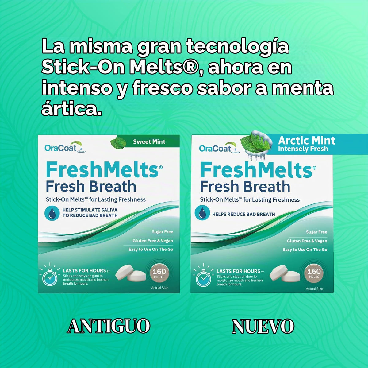 Ambientador de Aliento Oracoat FreshMelts Menta Ártica para Mal Aliento