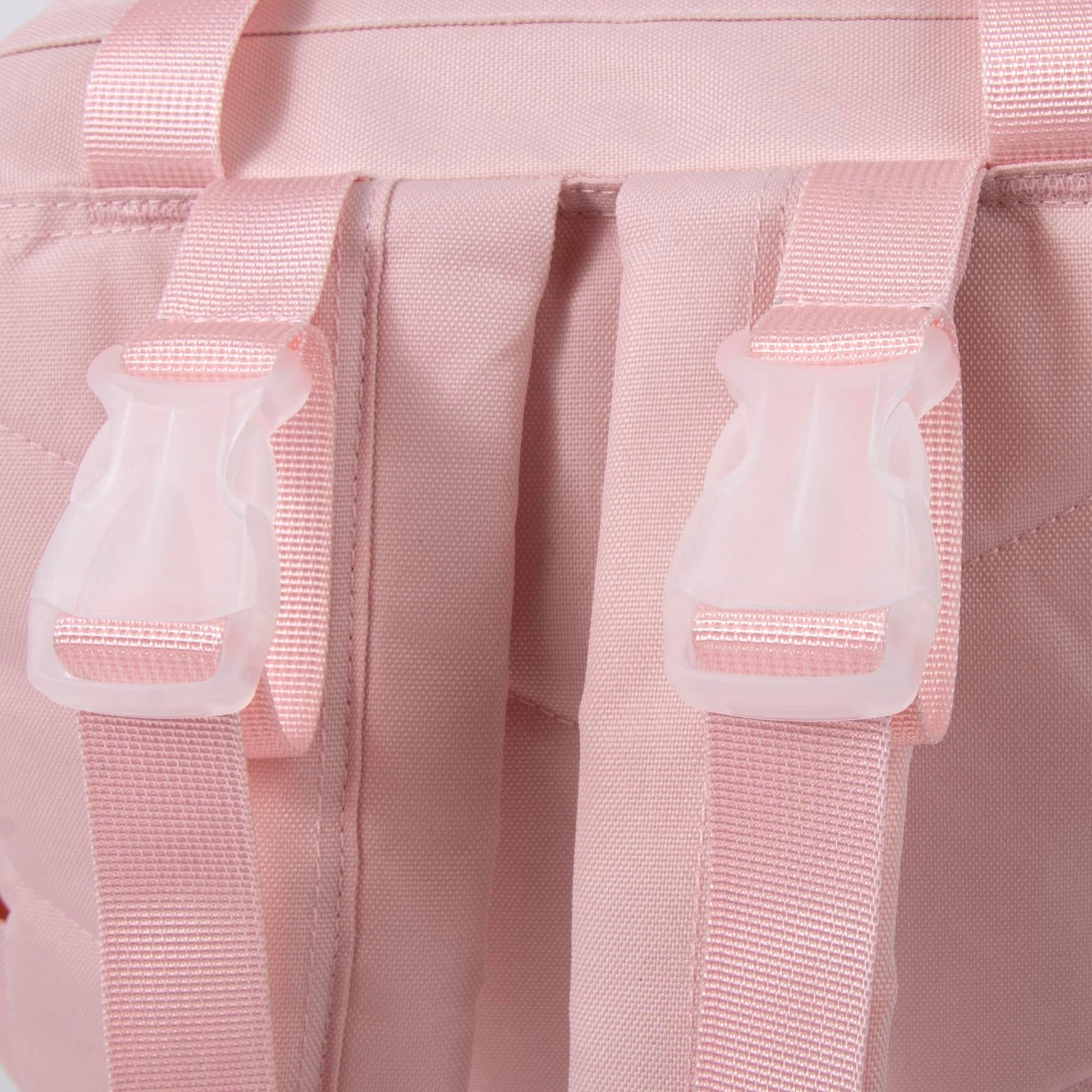 Baby Essentials - Mochila de pañales con marco principal súper enfriadora con cambiador, correas para carriola, compartimento aislado para botellas, Malva rosa, Mediano, Mochila para pañales