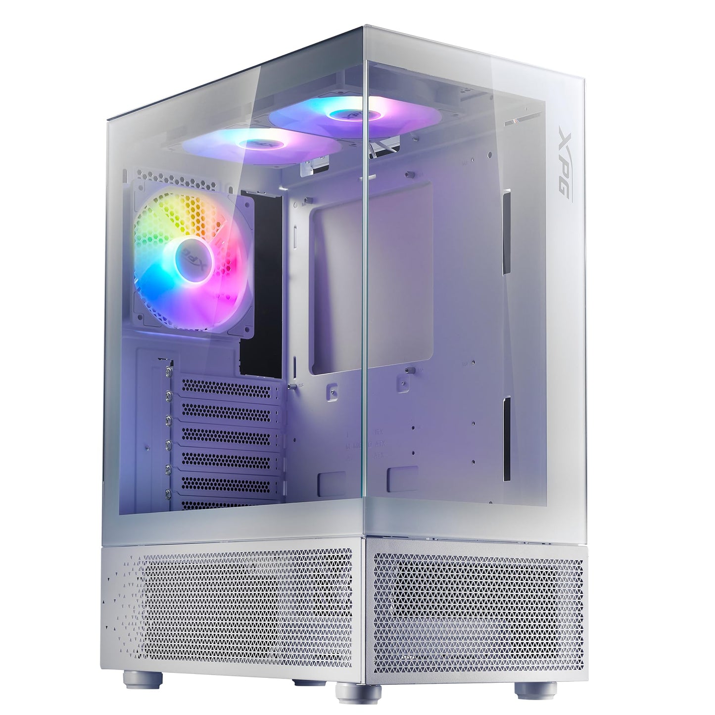 XPG GABINETE ADATA Invader X Mini Blanco ARGB ATX S/Fuente Cristal INVADERXMINIMT-WHCWW