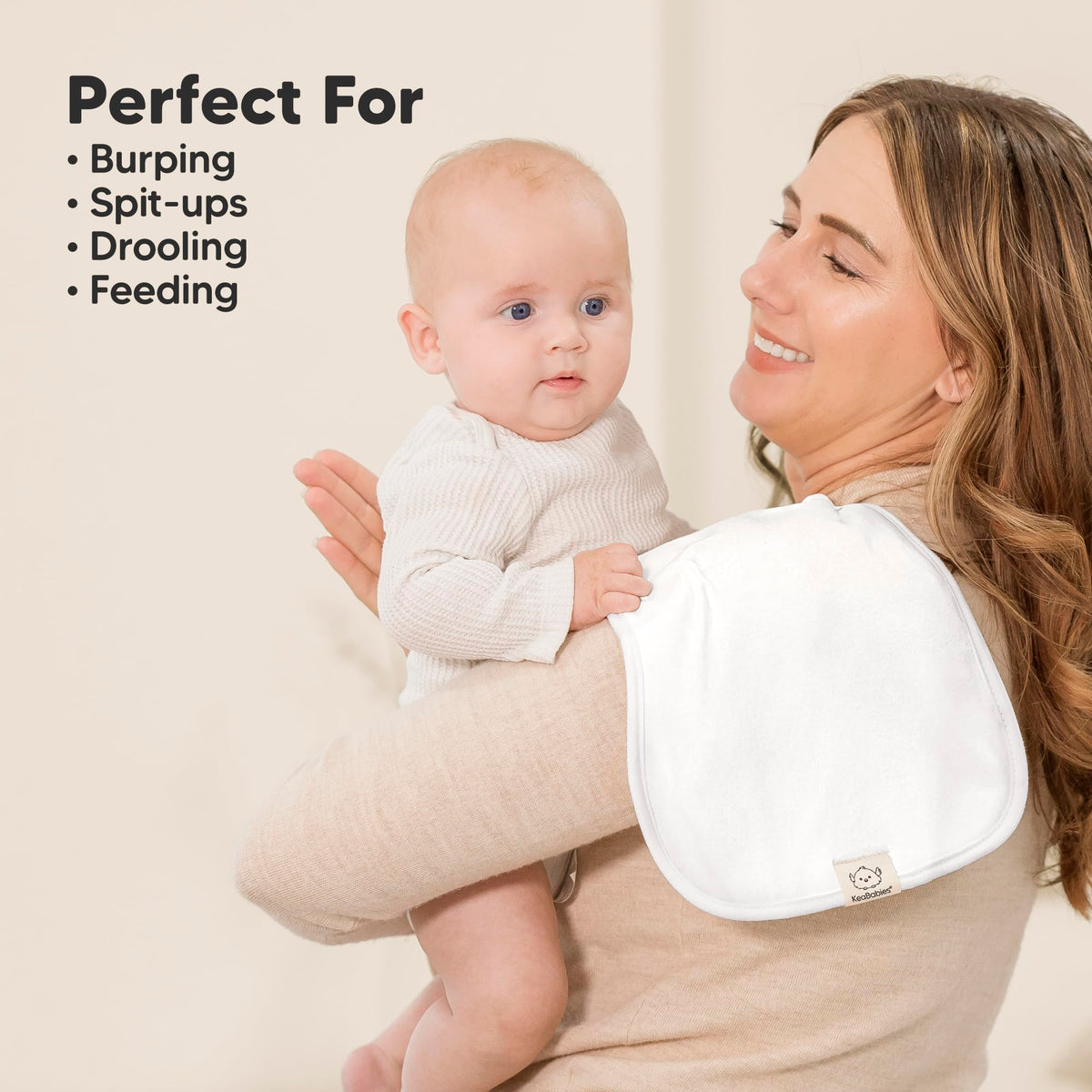 Paños Orgánicos para Eructos para Bebés y Niñas, Paquete de 5 Paños de Algodón Superabsorbentes para Bebés, Suaves y de Felpa para Escupir Recién Nacidos, Toallas de Bebé para Escupir Leche, Unisex