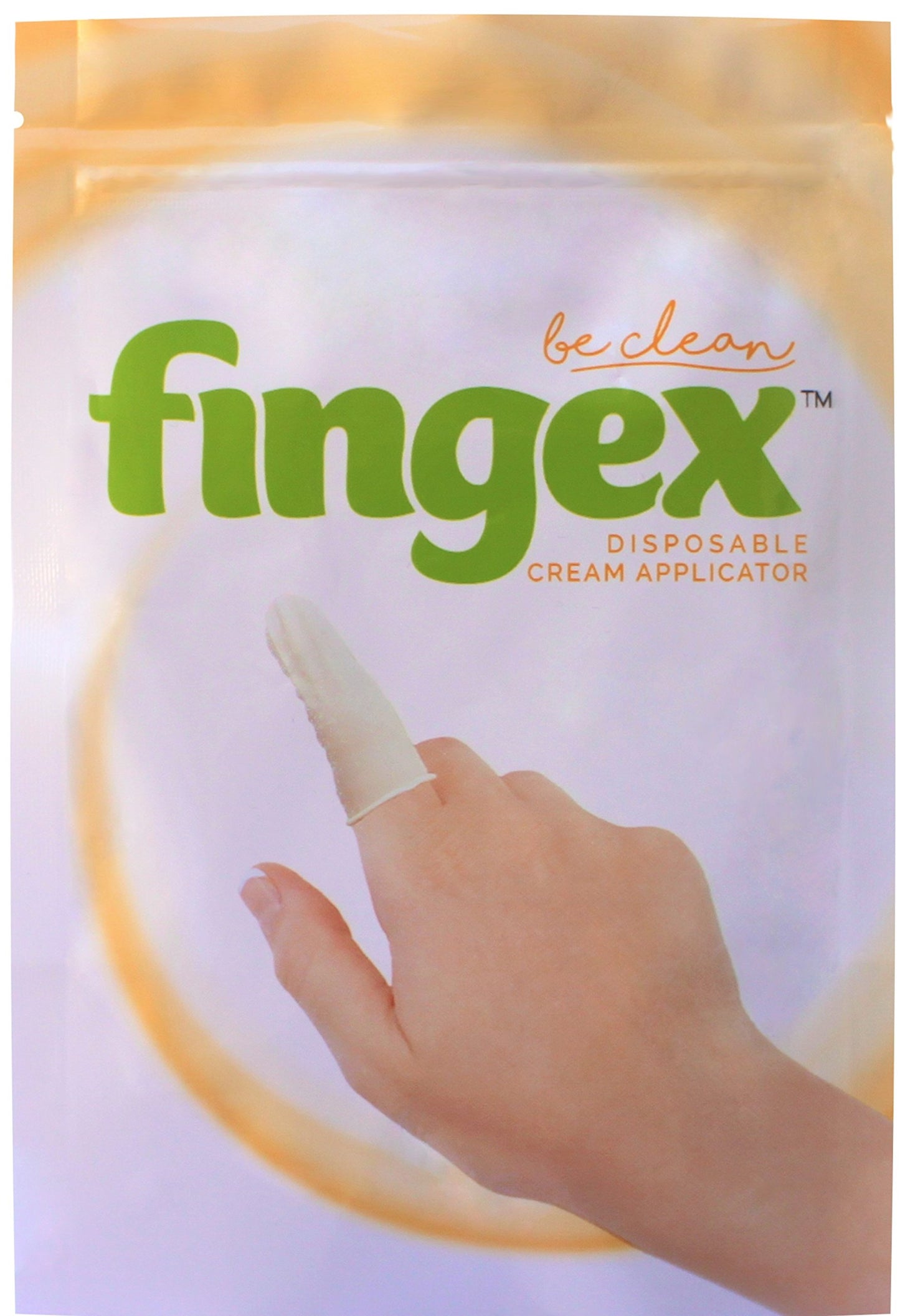 Fingex Aplicadores de crema desechables para aplicar crema para pañales y loción para bebés. Protectores de dedos de látex. (50)