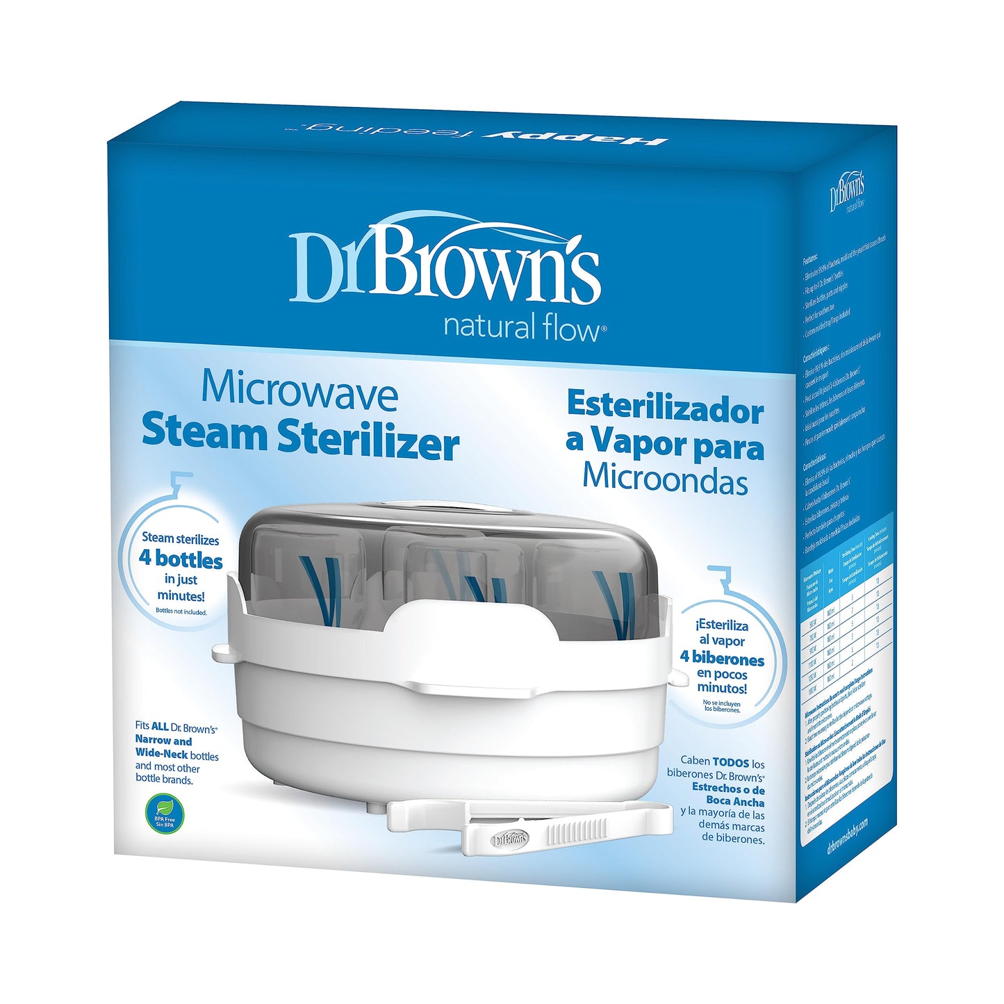 Esterilizador a Vapor Dr. Brown's para Microondas