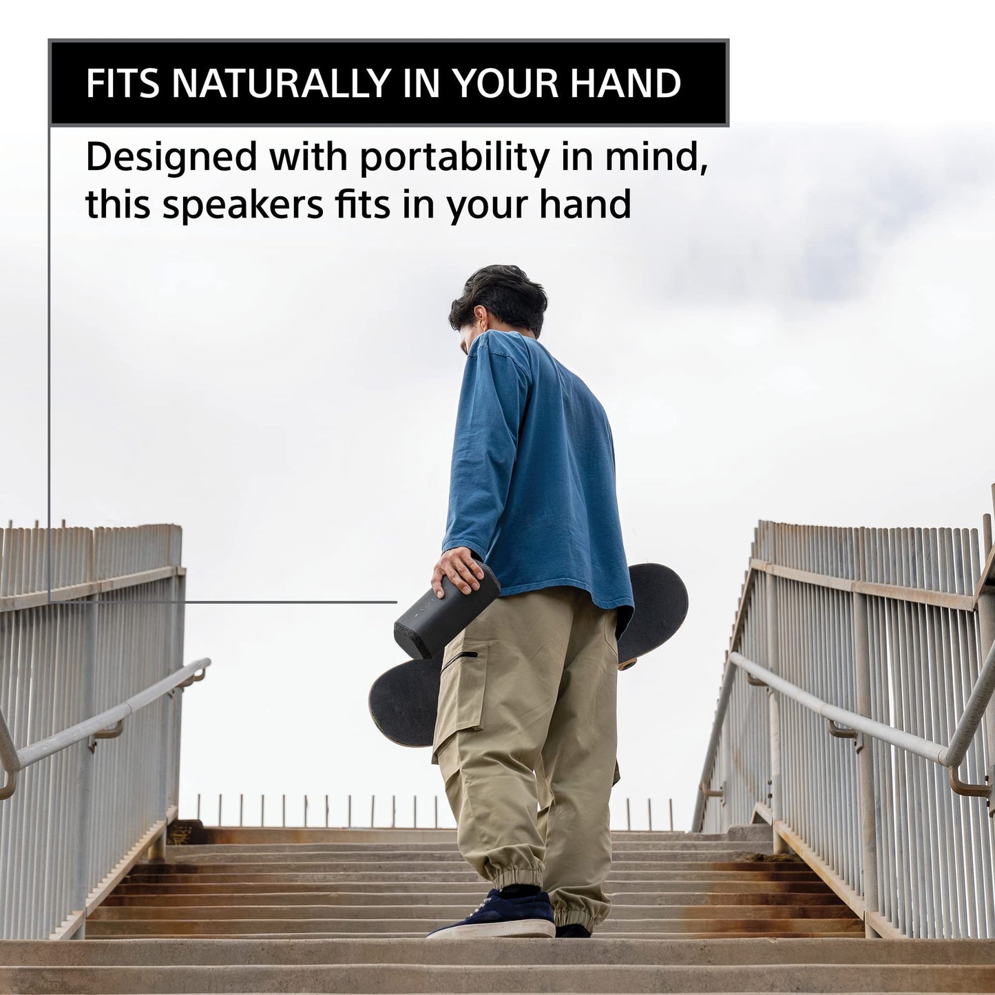 Sony XE300 Altavoz Bluetooth portátil impermeable y a prueba de polvo, color negro (reacondicionado)