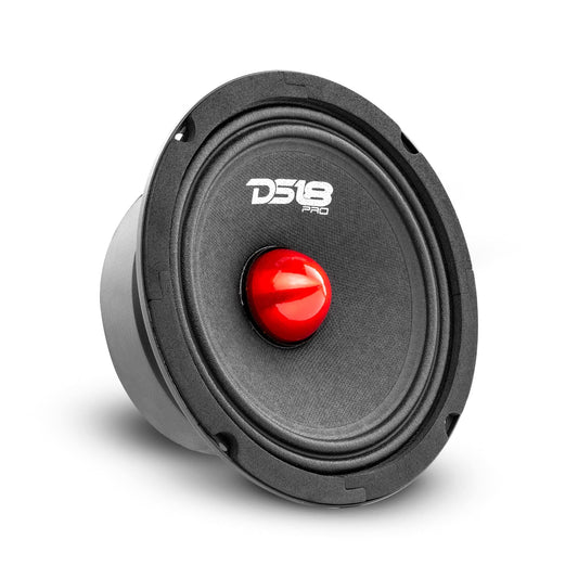 Altavoz DS18 Rojo 8 Pulgadas Rango Medio para Coche