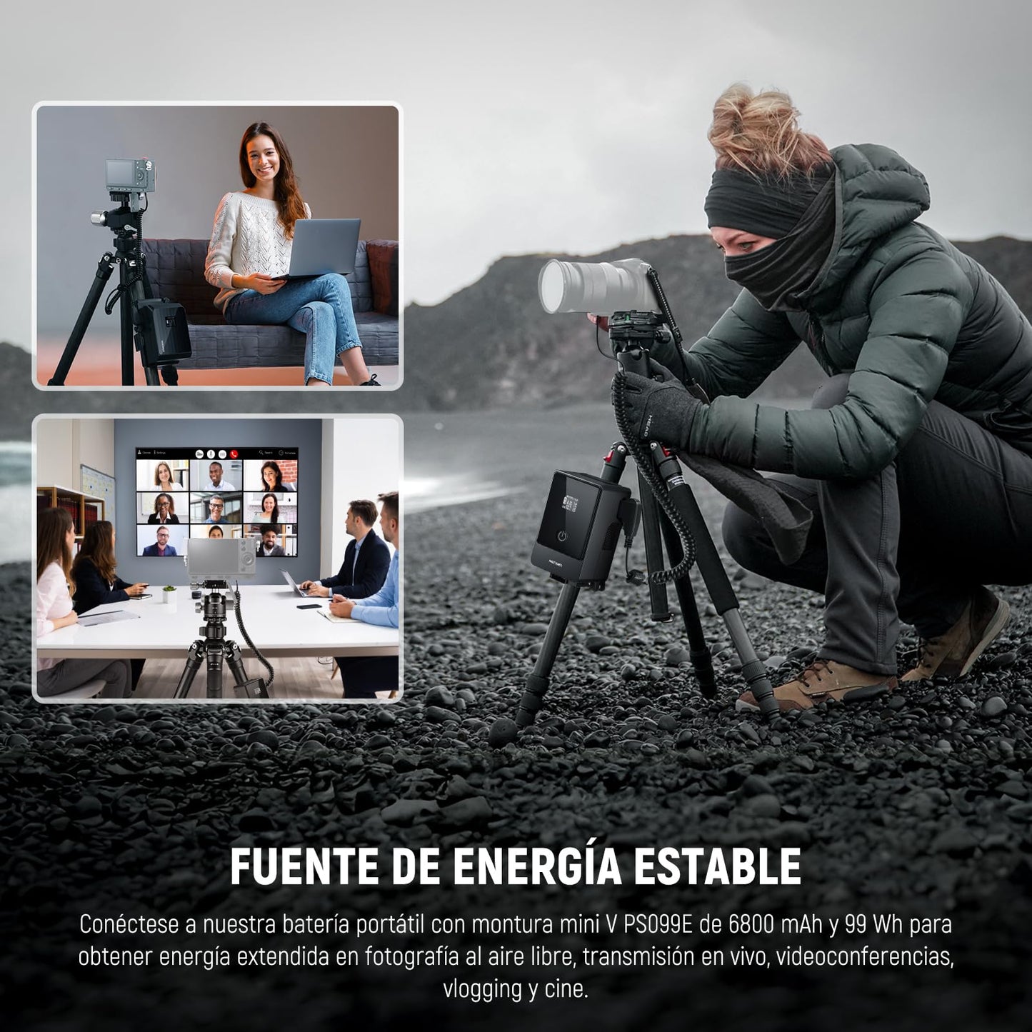 NEEWER D Tap a DMW-BLC12 Batería Ficticia para Batería Montaje en V, Compatible con Panasonic Lumix DMC-G7 G85 G5 FZ300 FZ2500 FZ1000 GH2 FZ200 G6 GX8 DC-Z1000 II G95 Sigma FP FP L V-LUX 5, VP-BLC12