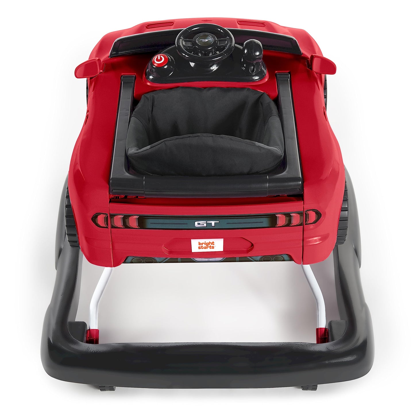 Bright Starts 3 Ways To Play Walker - Ford Mustang, Ages 6 Months +, Red