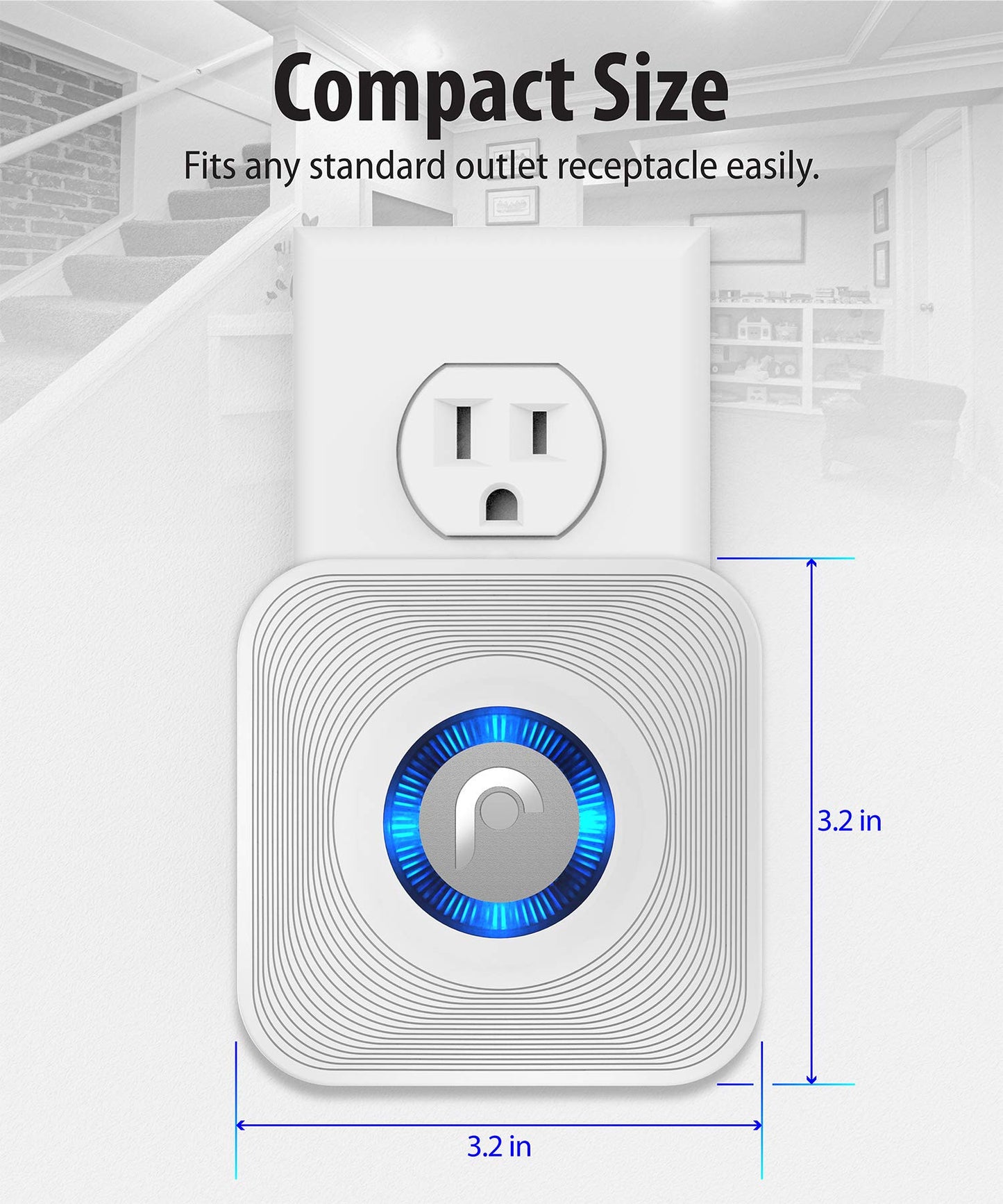 Fosmon WaveLink - Protector de alarma para puerta (500 pies, 58 melodías, 5 niveles de volumen, indicadores LED), detector de movimiento, alerta de entrada en casa, empresa/tienda (1 receptor + 1