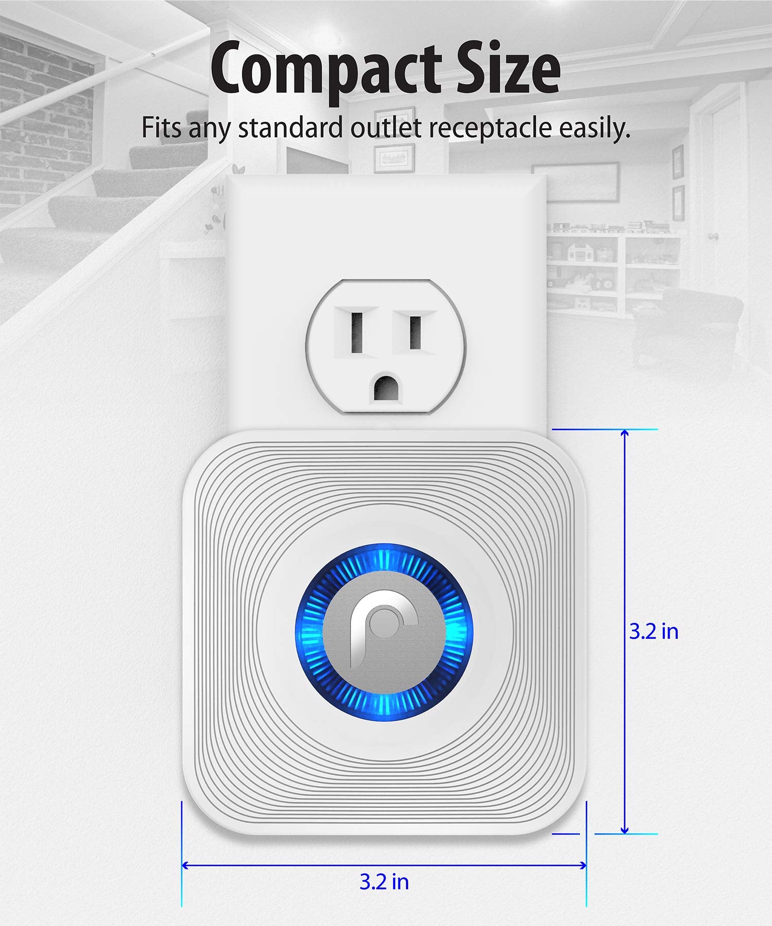 Fosmon WaveLink - Protector de alarma para puerta (500 pies, 58 melodías, 5 niveles de volumen, indicadores LED), detector de movimiento, alerta de entrada en casa, empresa/tienda (1 receptor + 1