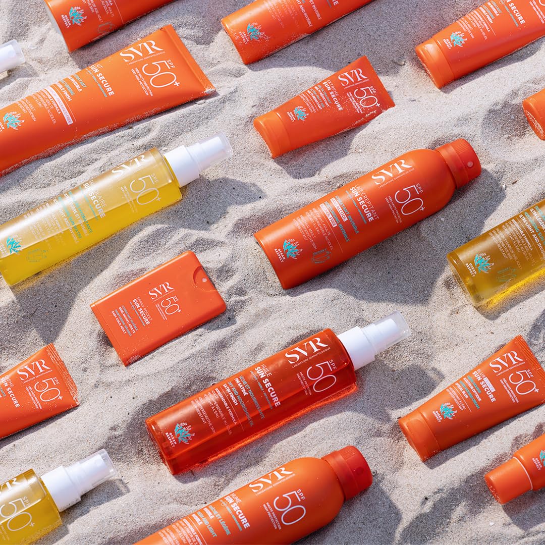 SVR Sun Secure Easy Stick SPF50+ Protector Solar Facial y Corporal en Barra Recargable | Protección UVA, UVB, Luz Visible y Luz Azul | Con Niacinamida, Vitamina E y Extracto de Berro | 10 g