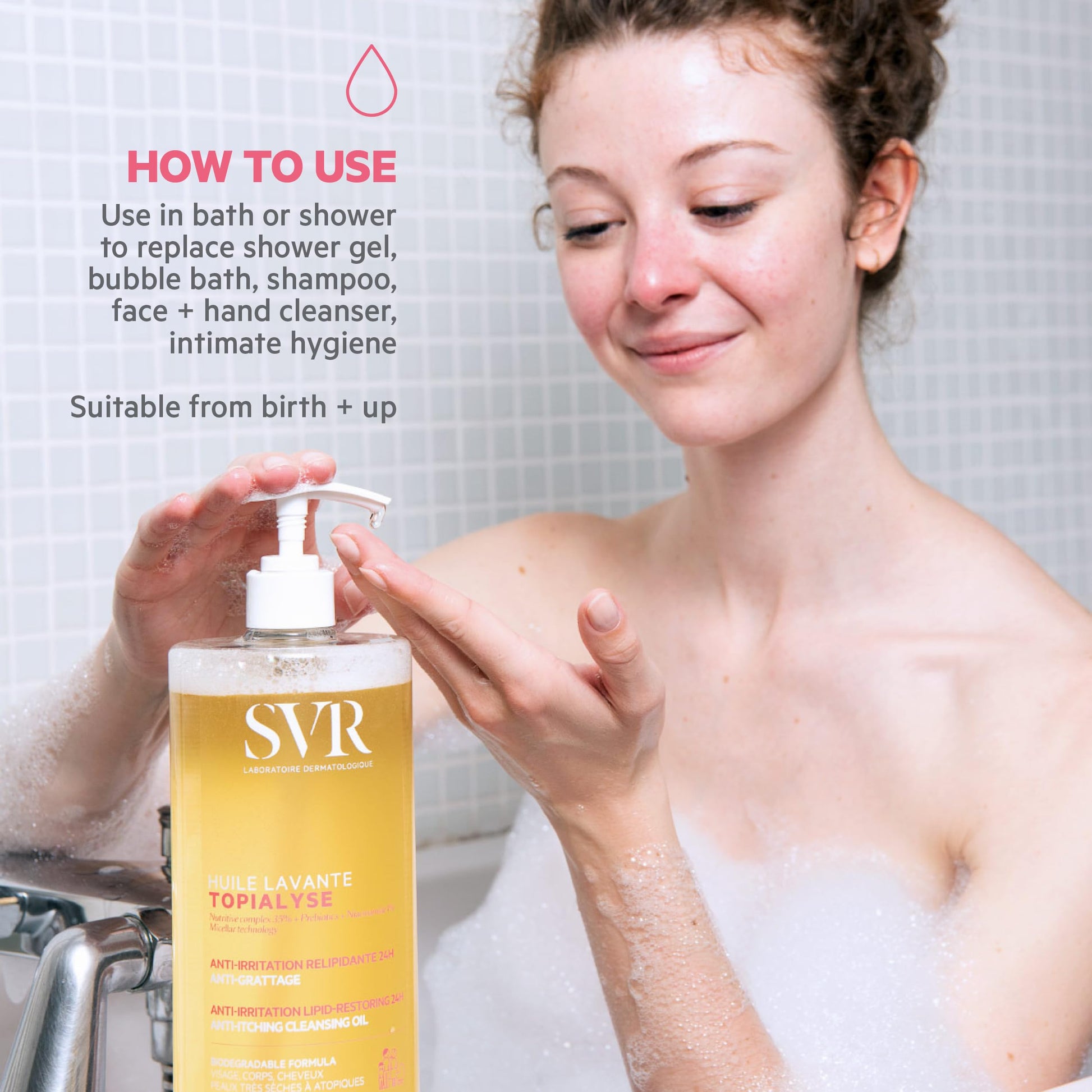 SVR Aceite Limpiador Topialyse para Cuerpo y Rostro 1 L