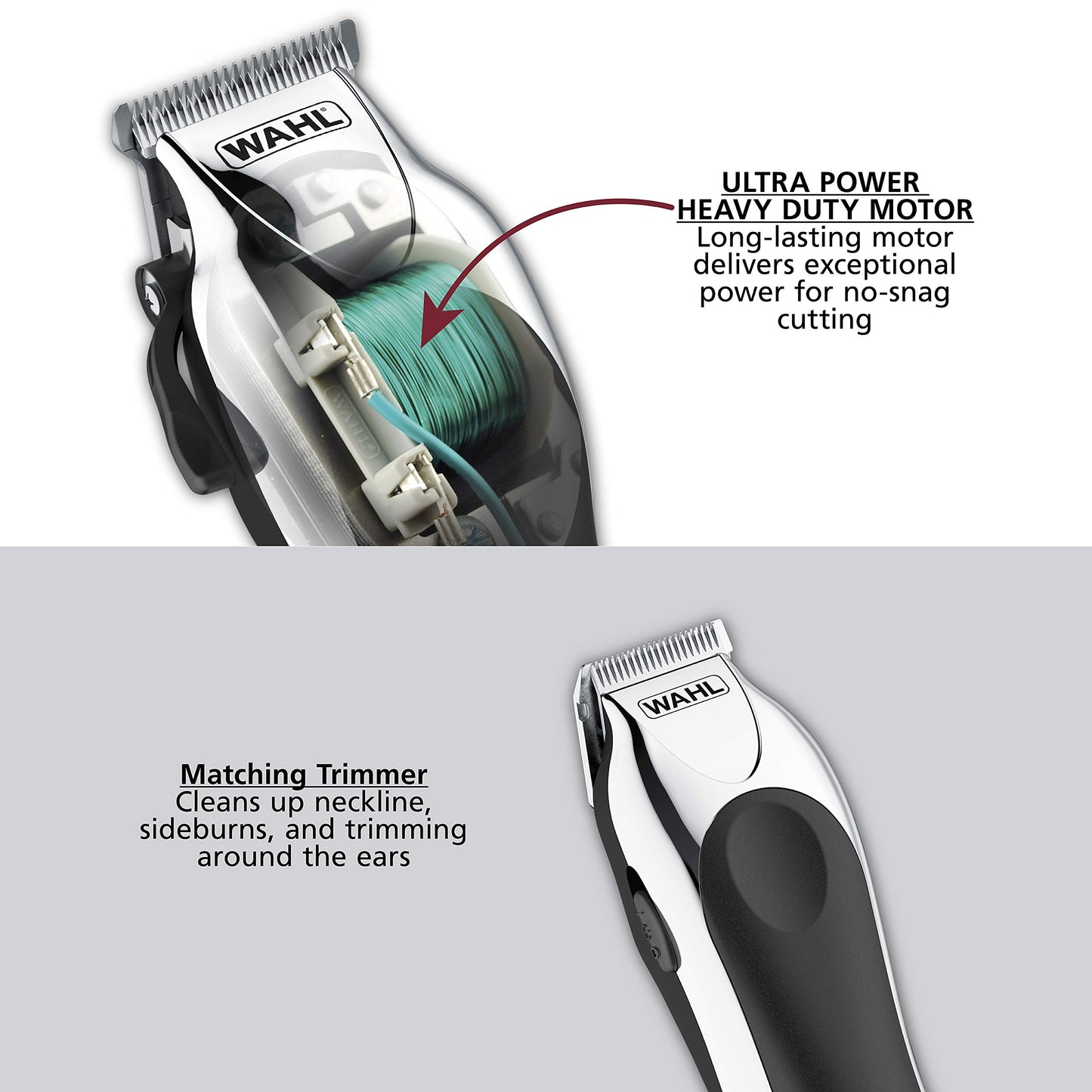 Wahl - Kit completo de corte de pelo 79524-5201 Chrome Pro de 25 piezas