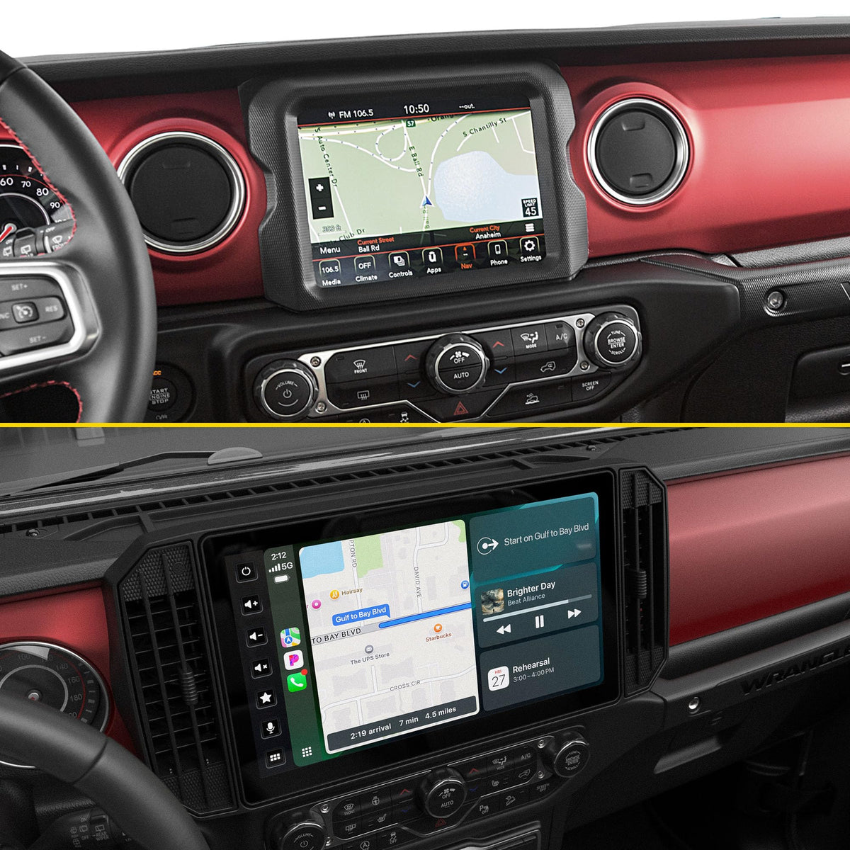 Estéreo Inalámbrico Stinger HORIZON12 Wrangler JL Gladiator Apple CarPlay