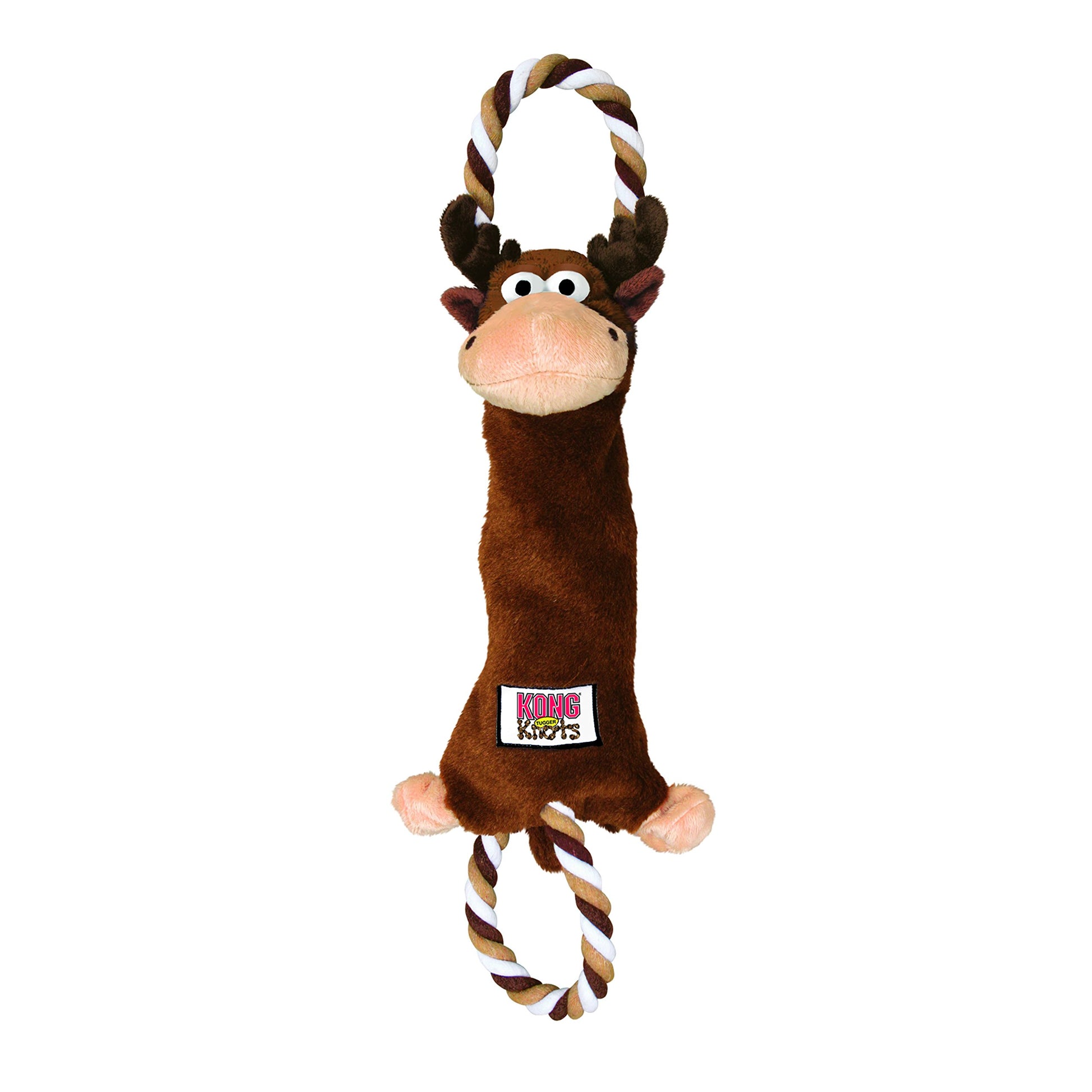 KONG Tugger Knots Moose Dog Toy, Small/Medium