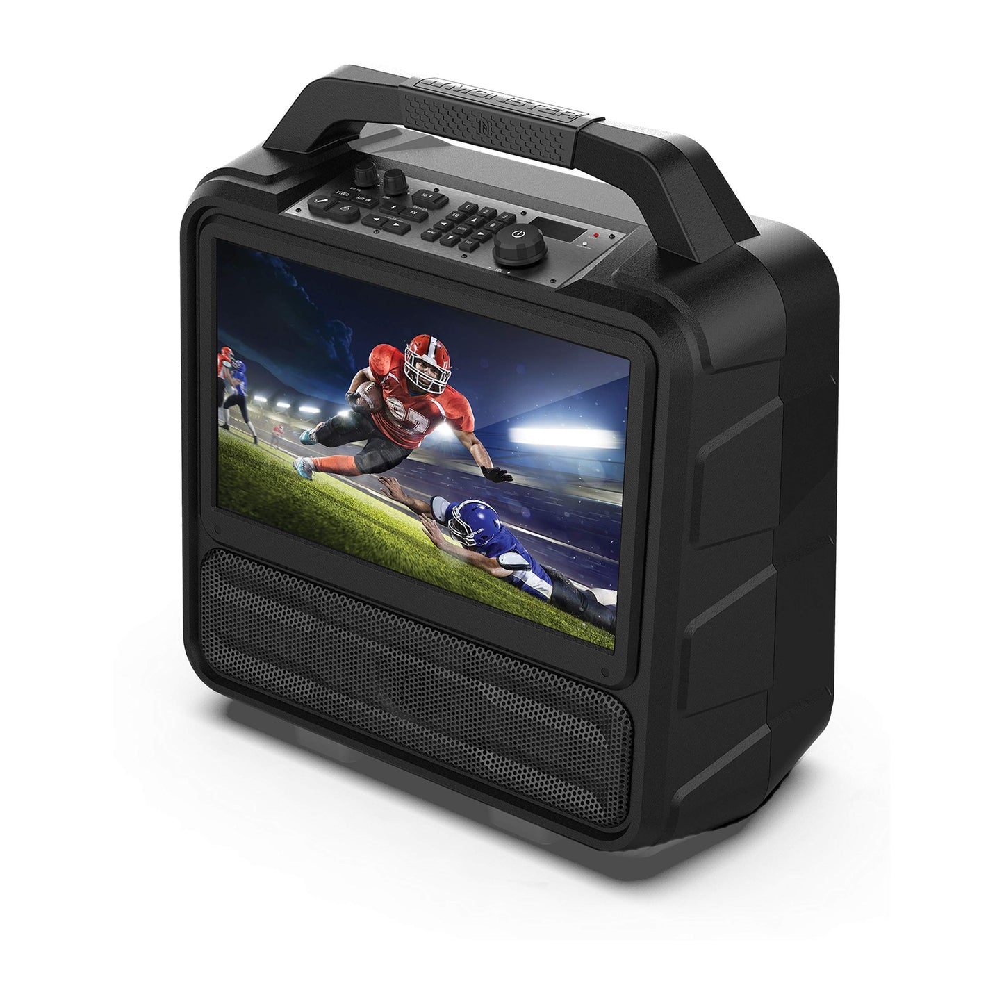 Sistema de Entretenimiento Portátil Monster Vision Full HD 15.6 Pulgadas con Audio 60 W y Transmisión Inteligente