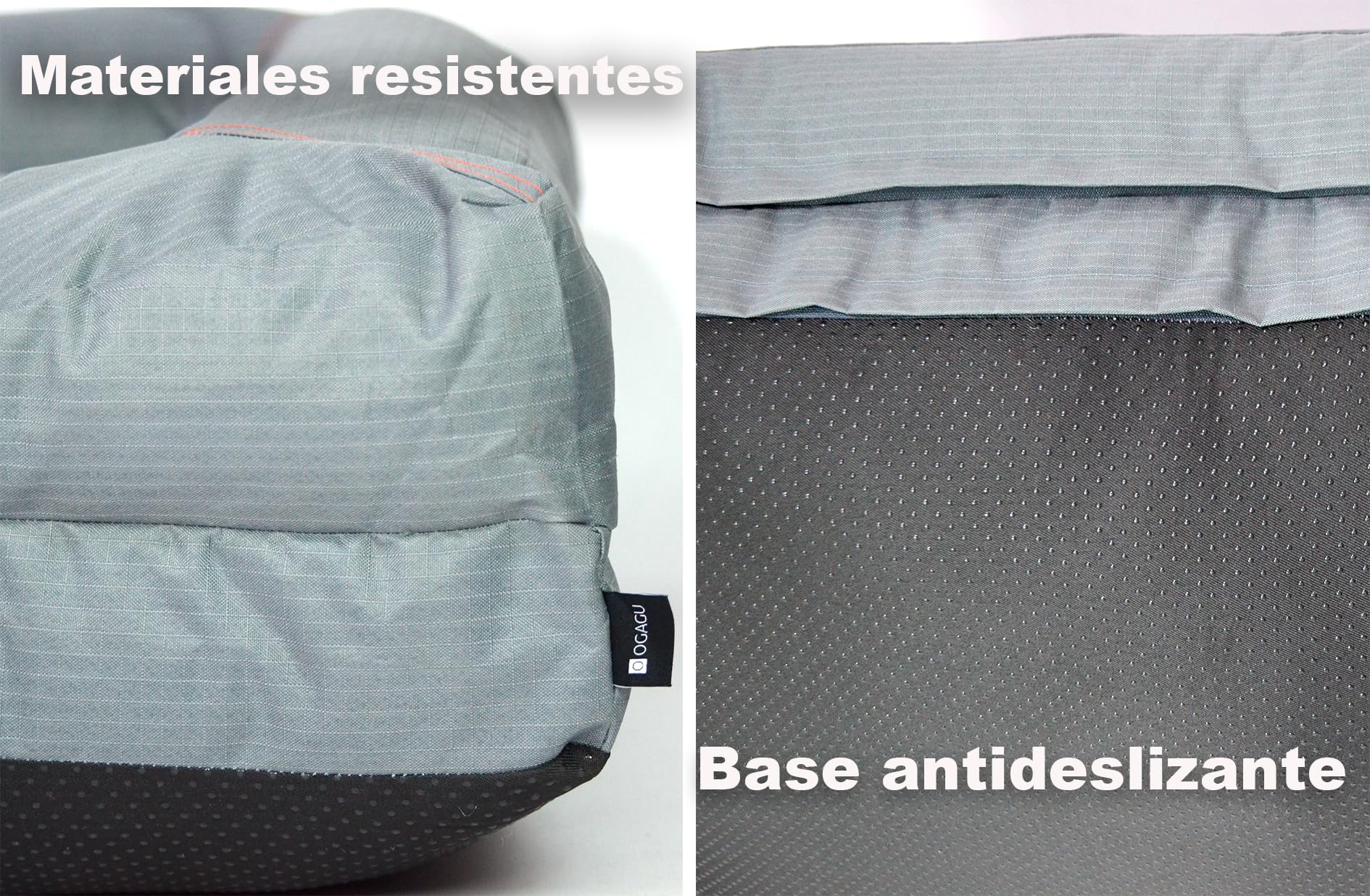 Cama Fresca para Perro grande para exterior, jardín o terraza. Cama para mascota refrescante, resistente, transpirable, impermeable. Funda extraíble con base antiderrapante. (GRIS, EXTRA GRANDE)