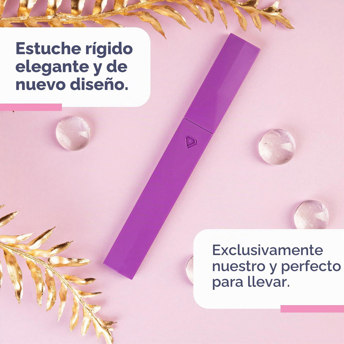 BONA FIDE BEAUTY - Lima de vidrio para uñas, grano 180, mediano, dorado/violeta, vidrio checo, esencial para el cuidado de uñas