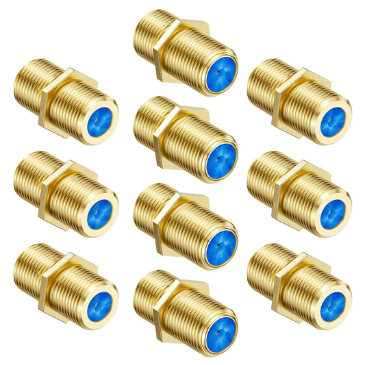 Acopladores Coaxiales Cable Matters Oro 10 Paquete