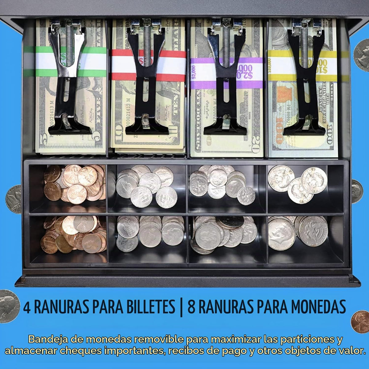 Caja Registradora Nadex CR360 Negro Impresora Térmica y Tamaño Compacto