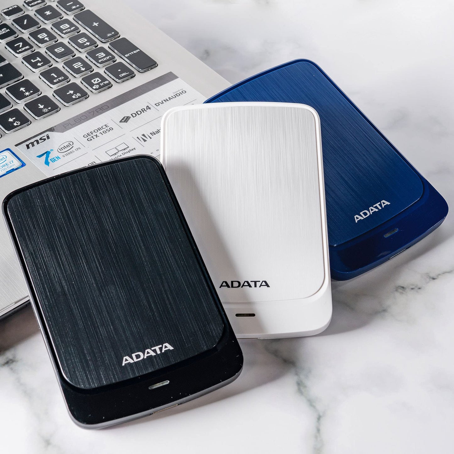 Disco Duro Externo Portátil Adata Negro Slim HV320 1TB USB 3.1 Gen1