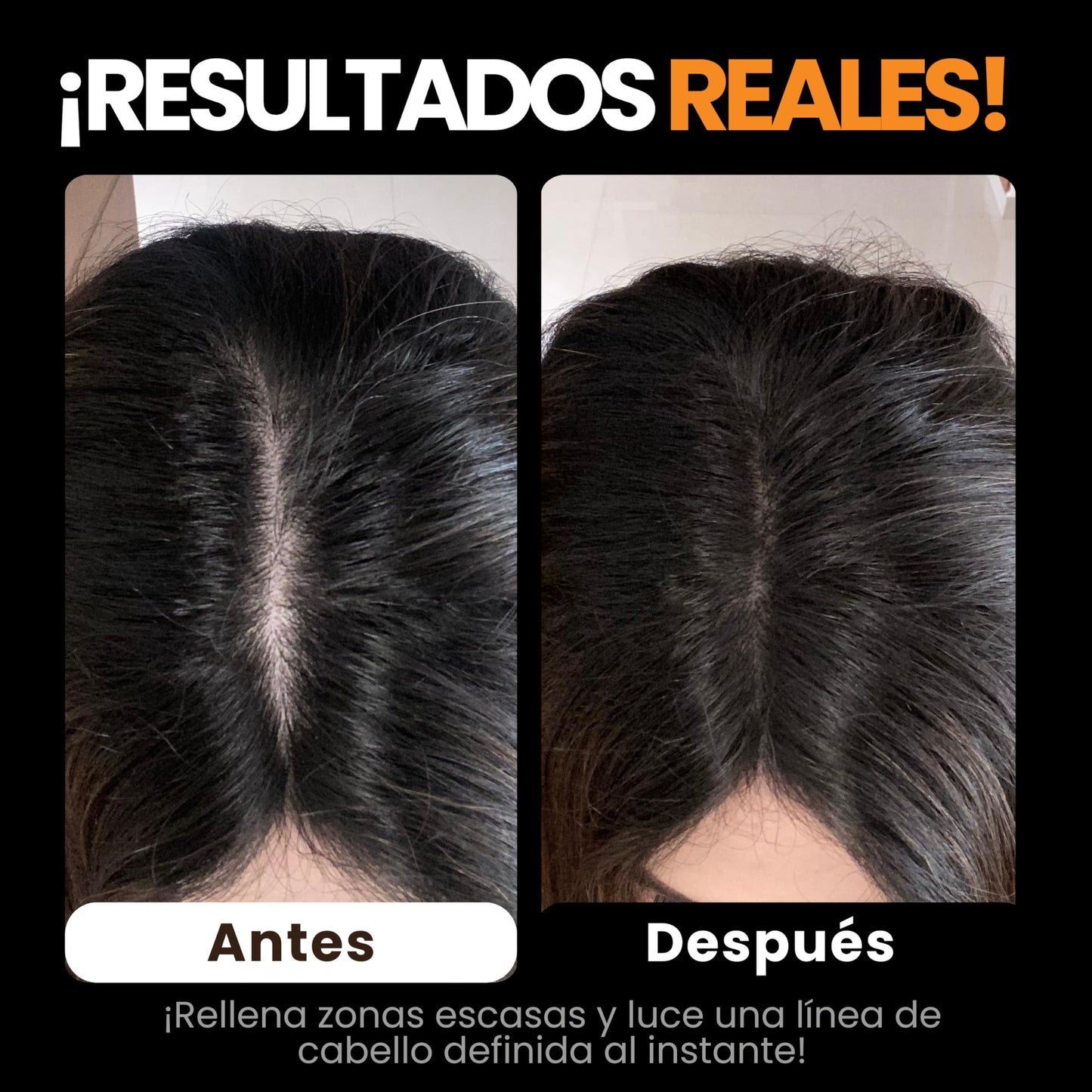 Henrys Polvo para Retocar Raíces Negro, Rellena Zonas Escasas, Define la Línea del Cabello y Cubre el Crecimiento de Raíces al Instante y en Cualquier Momento, Fibras Capilares Hairline Powder. Calvicie, Caida de Cabello o falta de Volumen para Mujer y Ho