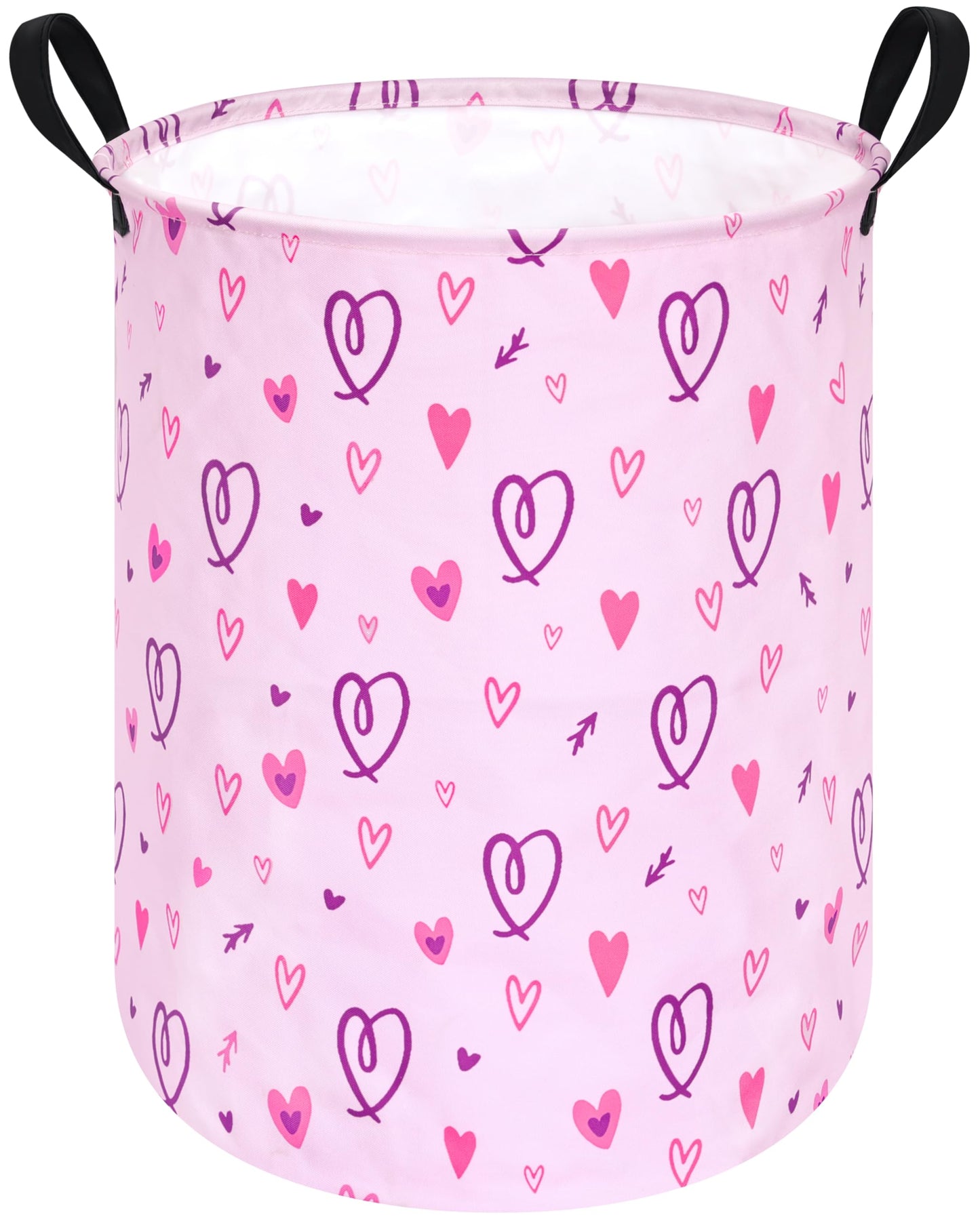 ACMUUNI Cesta plegable para ropa de lavandería para niños, cesta organizadora de almacenamiento plegable, almacenamiento de ropa de juguete con asas para recámara de niños y niñas, decoración de