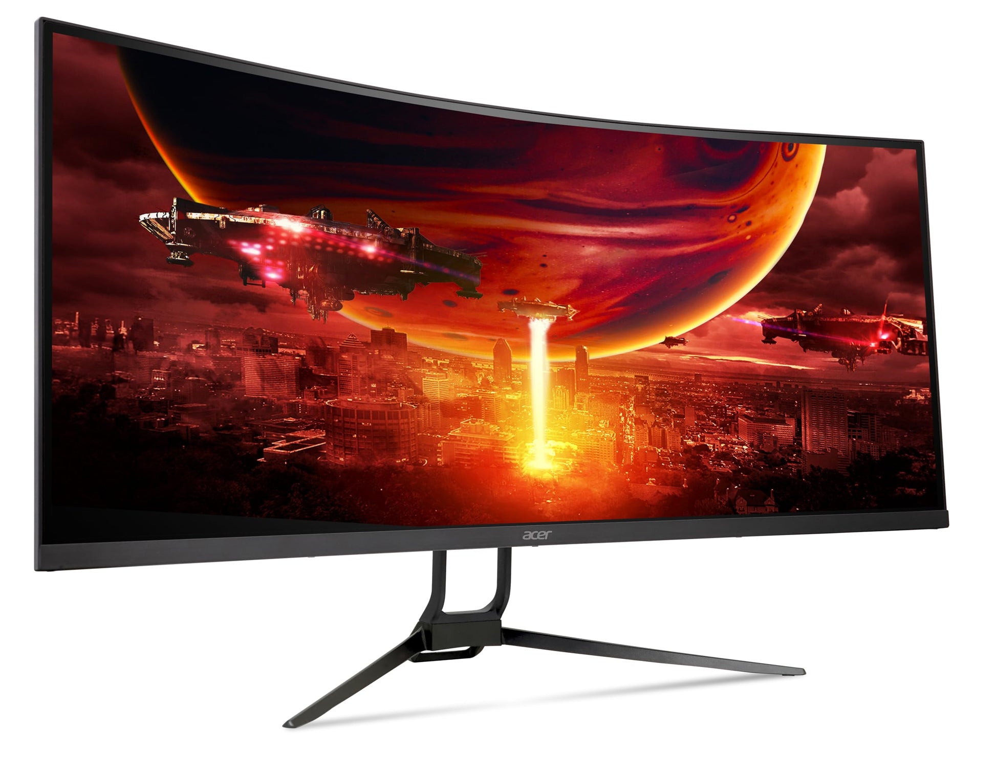 Acer Monitor Gaming Nitro de 34" Curvo UWQHD | Panel VA |Ultra-rápido | 180Hz | 0.5 ms (GTG min) | AMD FreeSync Premium | HDR10