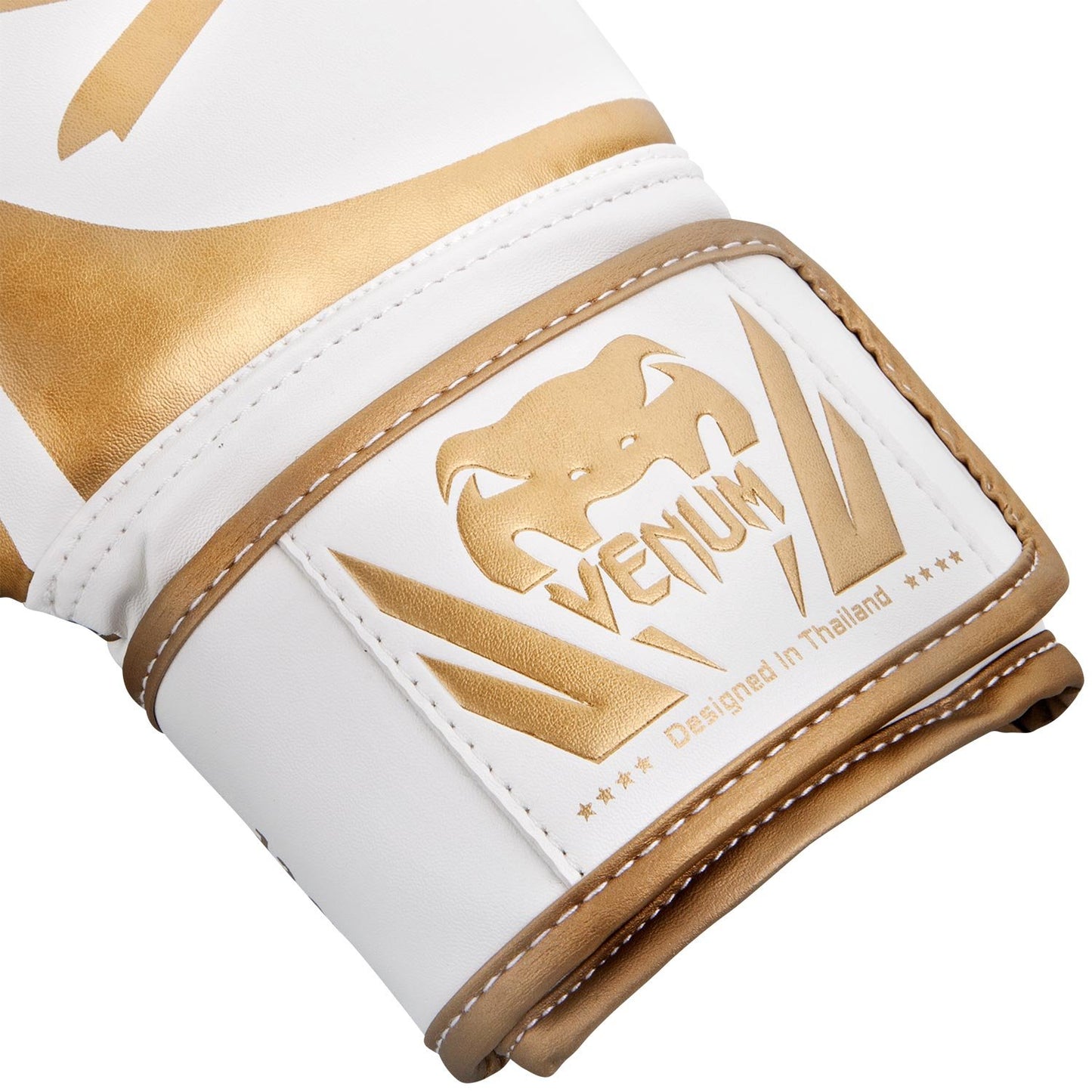 Guantes de Boxeo Venum Blanco Dorado Challenger 2.0 10 oz