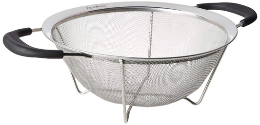Colador Excelsteel Malla Fuerte con Mangos Santoprene 9 Pulgadas