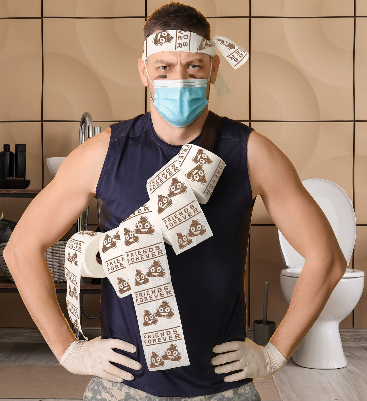 Papel Higiénico Printed TP Friends Forever Novedad para Hombre