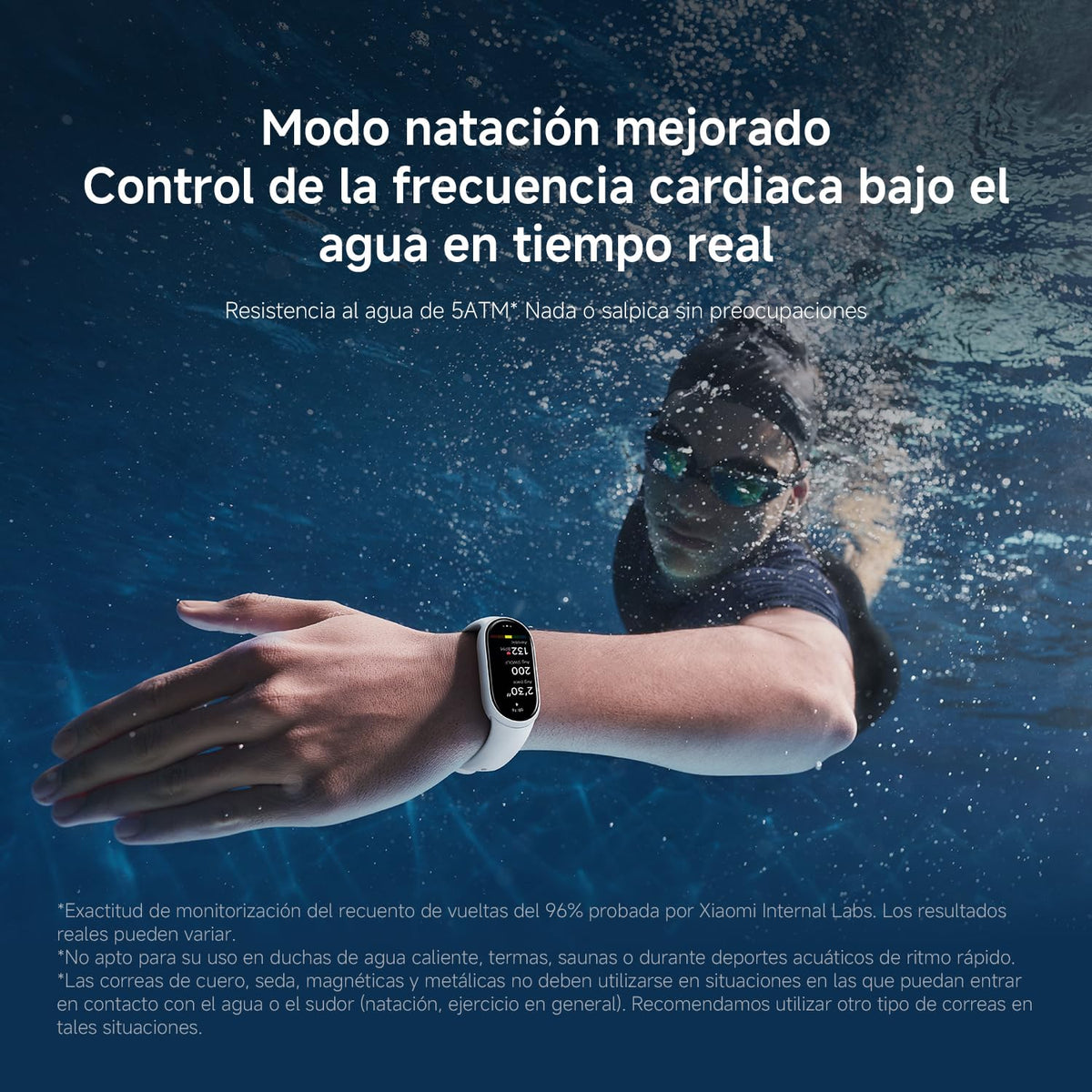 Smartwatch XIAOMI Band 10 Negro Resistente al Agua iOS y Android